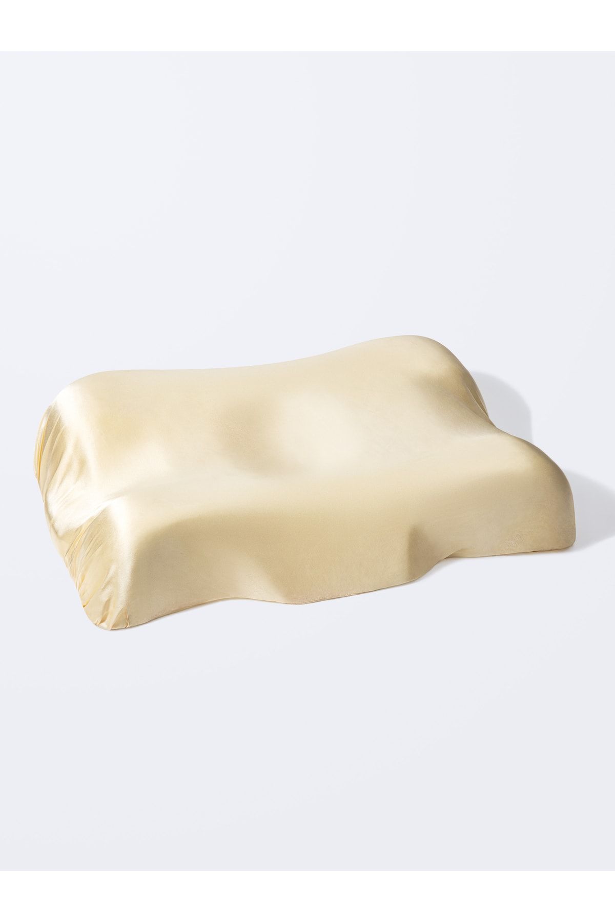 Beauty Pillow Kırışıklık Önleyici Ortopedik Güzellik Yastığı - Bej %100 Ipek Kılıf Ile