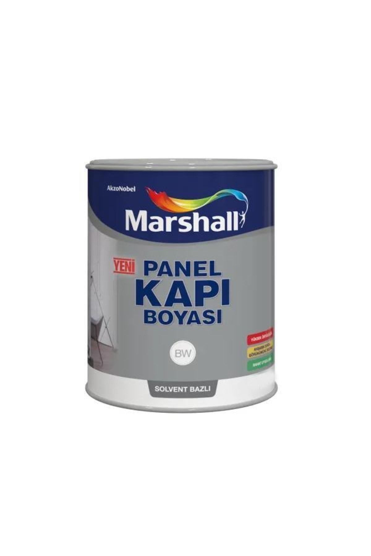 Marshall Solvent Bazlı Amerikan Panel Kapı Boyası 2,5 Lt Beyaz