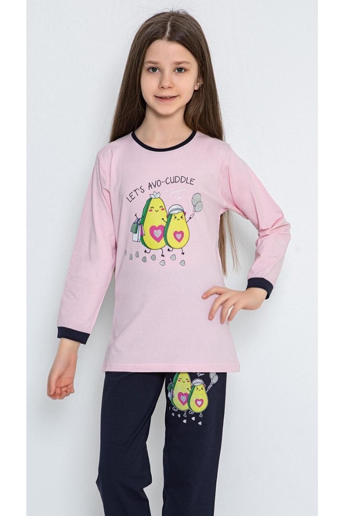 Tarık Yazlık Avakadolu Kız Çocuk Penye Pijama Takımı