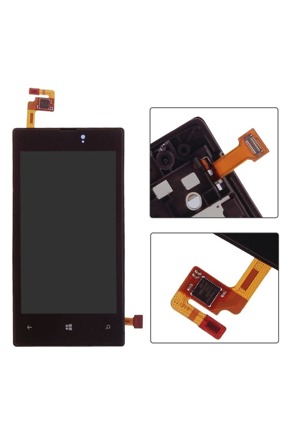 Nokia Kdr Lumia 520 Lcd Ekran Dokunmatik Siyah