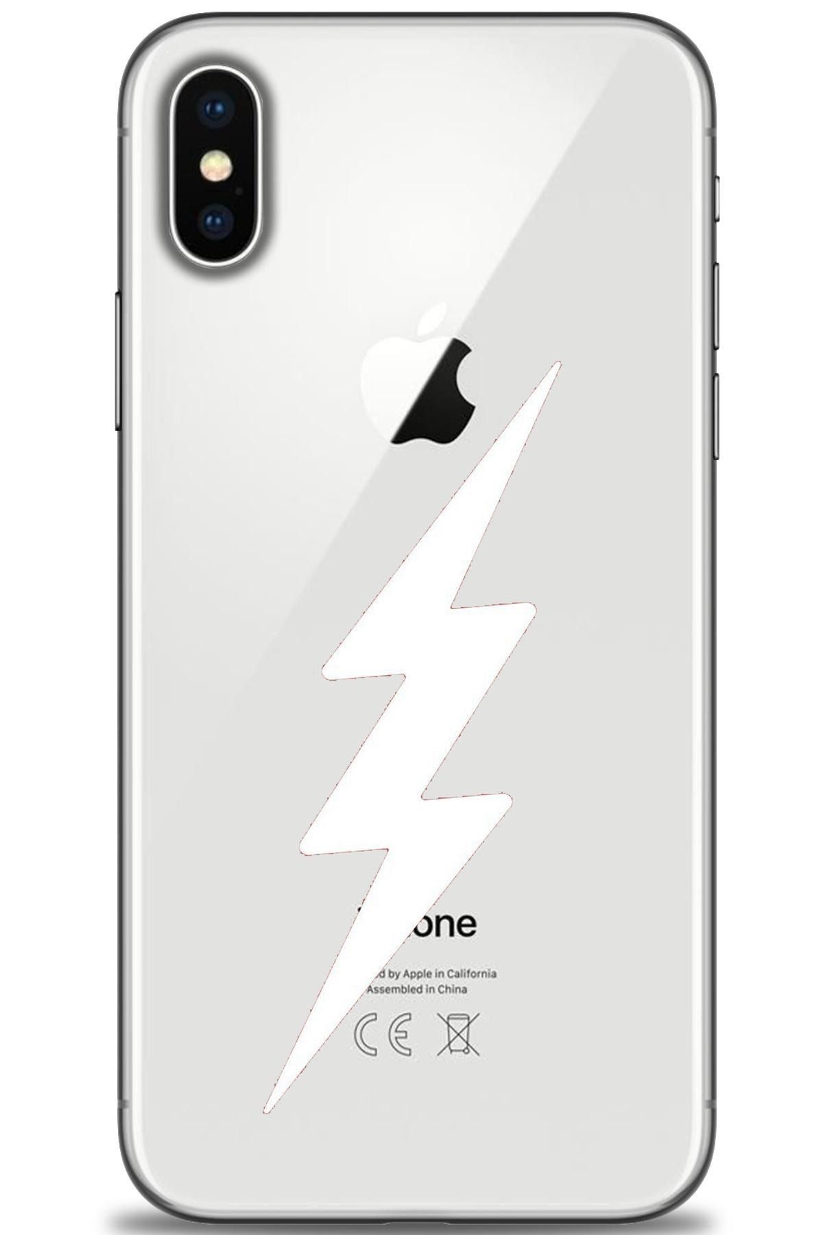 Genel Markalar Iphone X Kılıf Hd Baskılı Kılıf - Flash + Temperli Cam