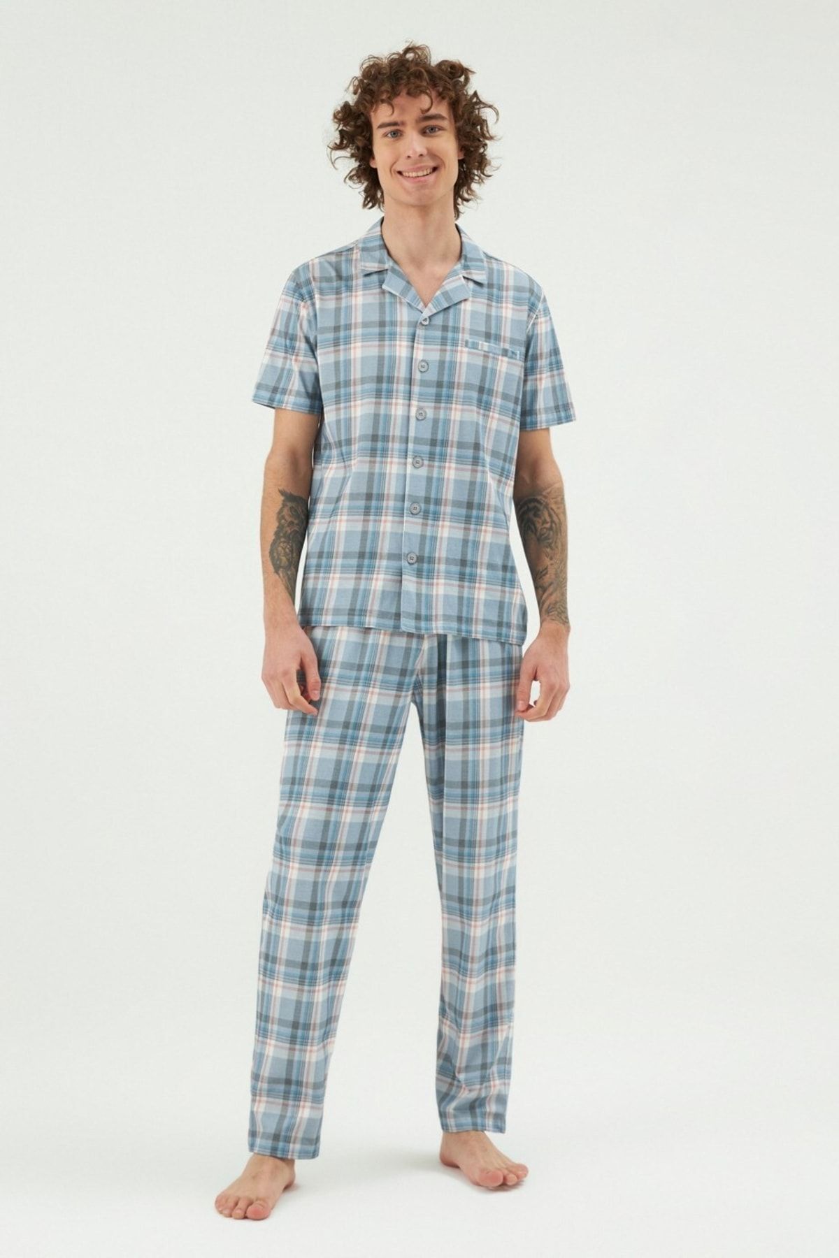 Eros Gömlek Pijama Takımı