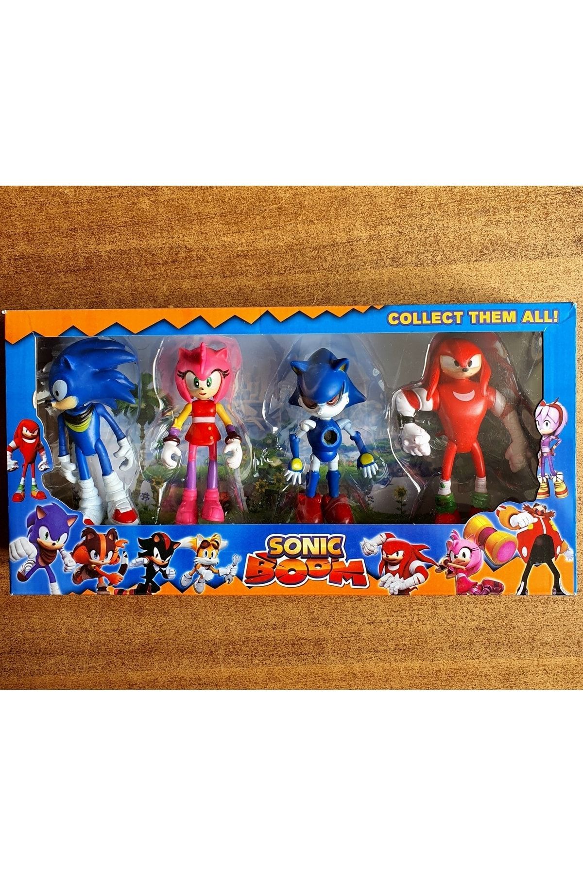 anıloyuncak Oyuncak Süper Sonic Figür Kirpi Sonic Amy Knuckles Metal Sonik Boom 4lü Figür