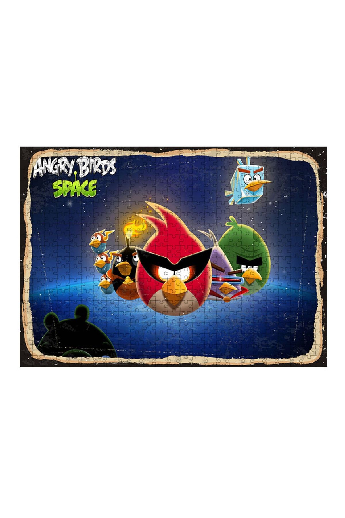 Genel Markalar Ahşap Mdf Puzzle Yapboz Angry Birds Space 500 Parça 50x70 cm