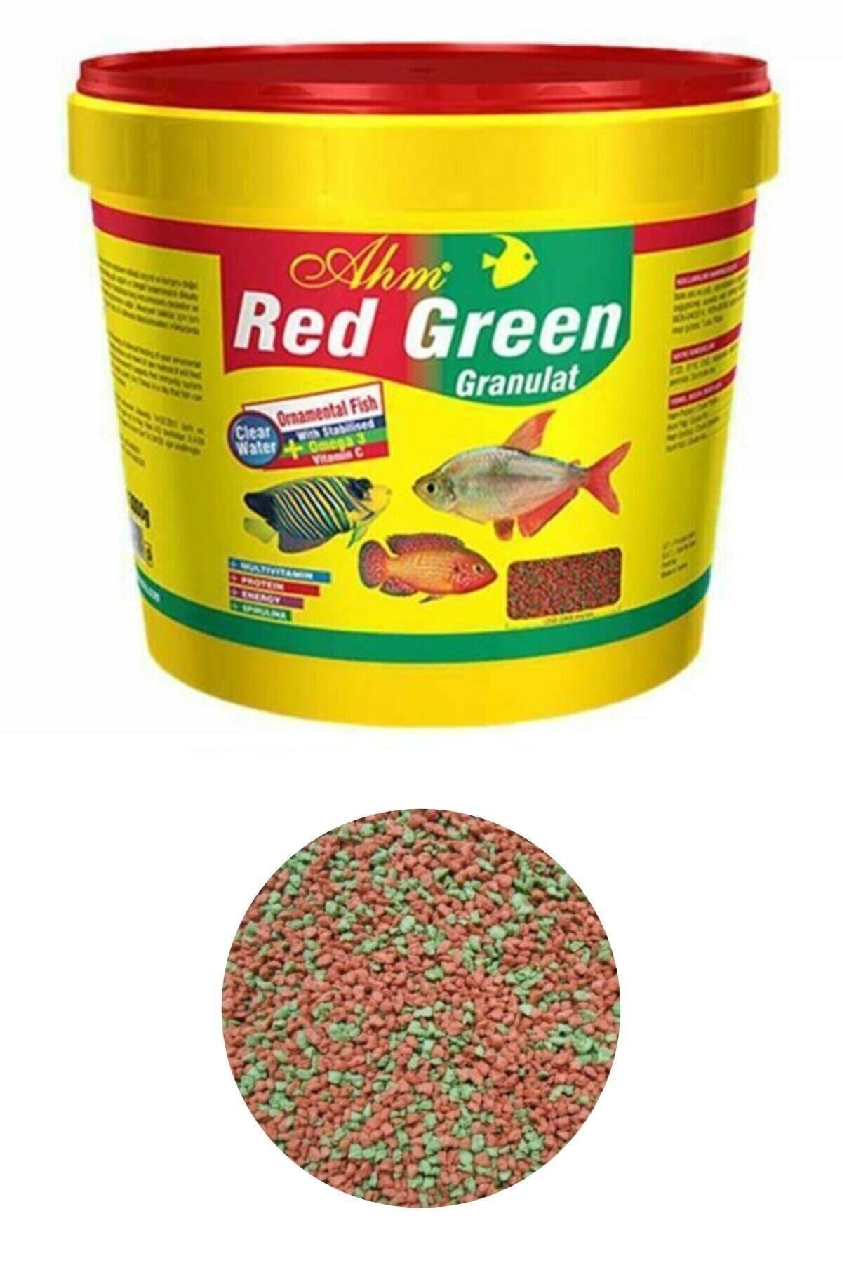 Ahm Red Green Karışık Granulat Ciklet Balığı Yemi 100 Gr