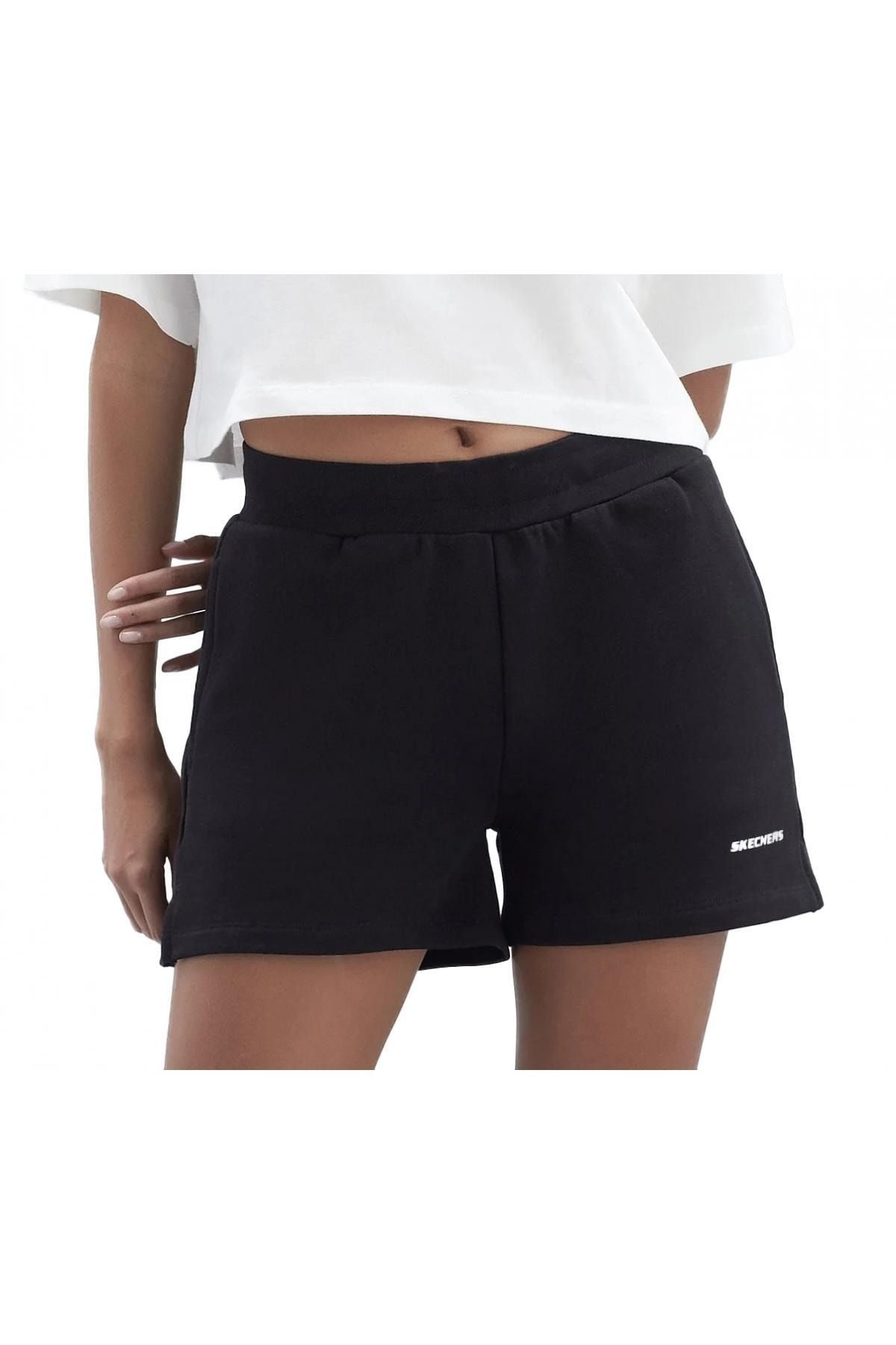 Skechers W New Basics 5 inch Short Kadın Siyah Şort