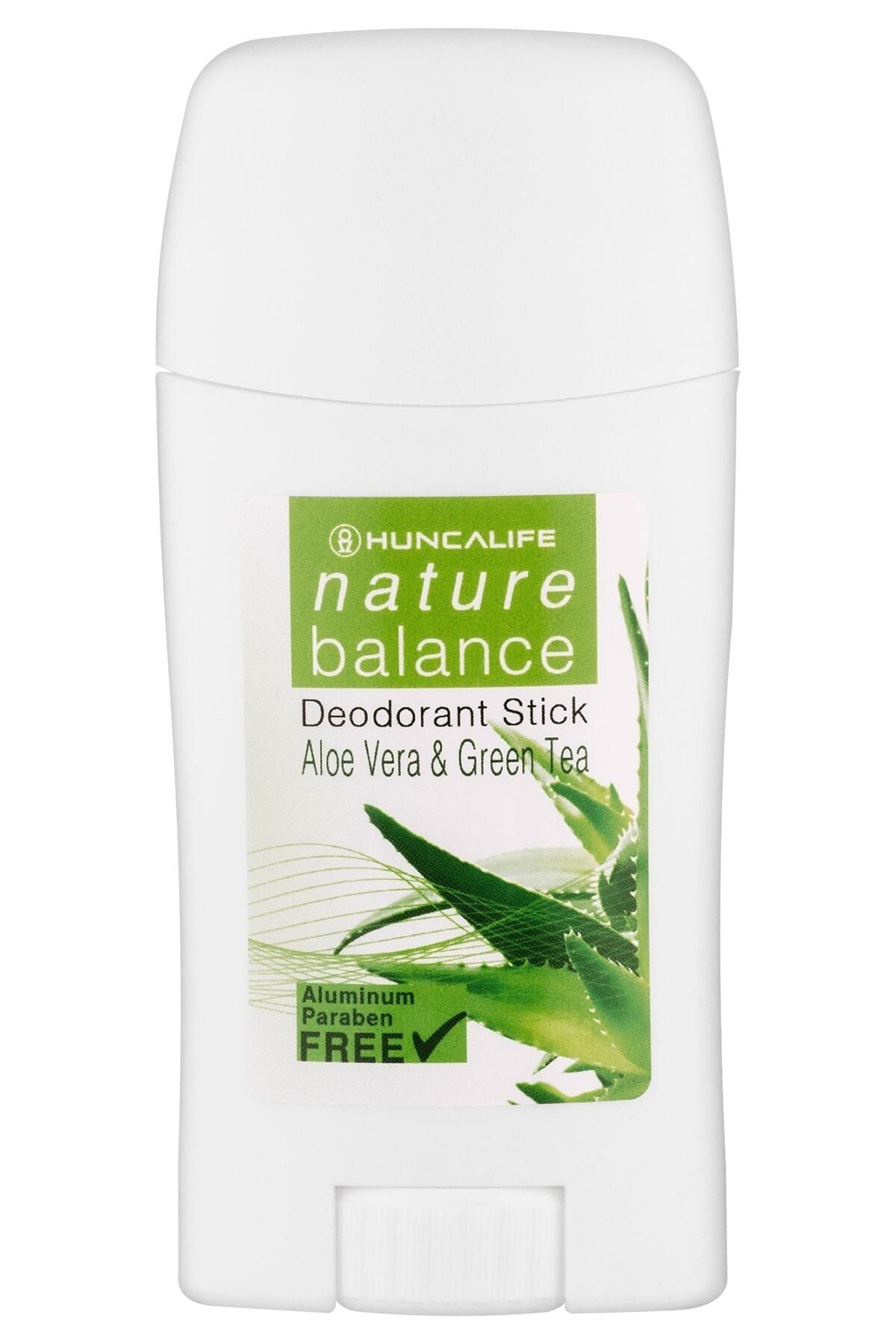 Huncalife Nature Balance Deodorant Stick Aloe Vera Ve Yeşil Çay Özlü 45 G 8690973704122
