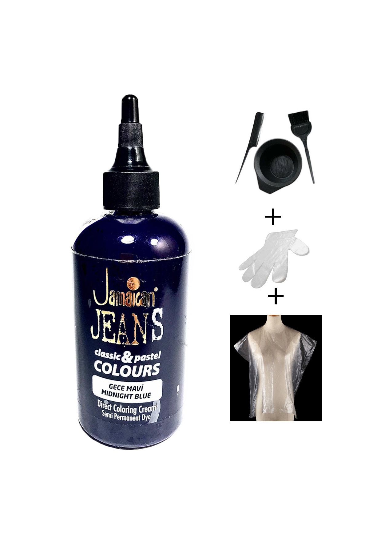 Jamaican Jean's Color Saç Boya Seti Gece Mavi Depa1016
