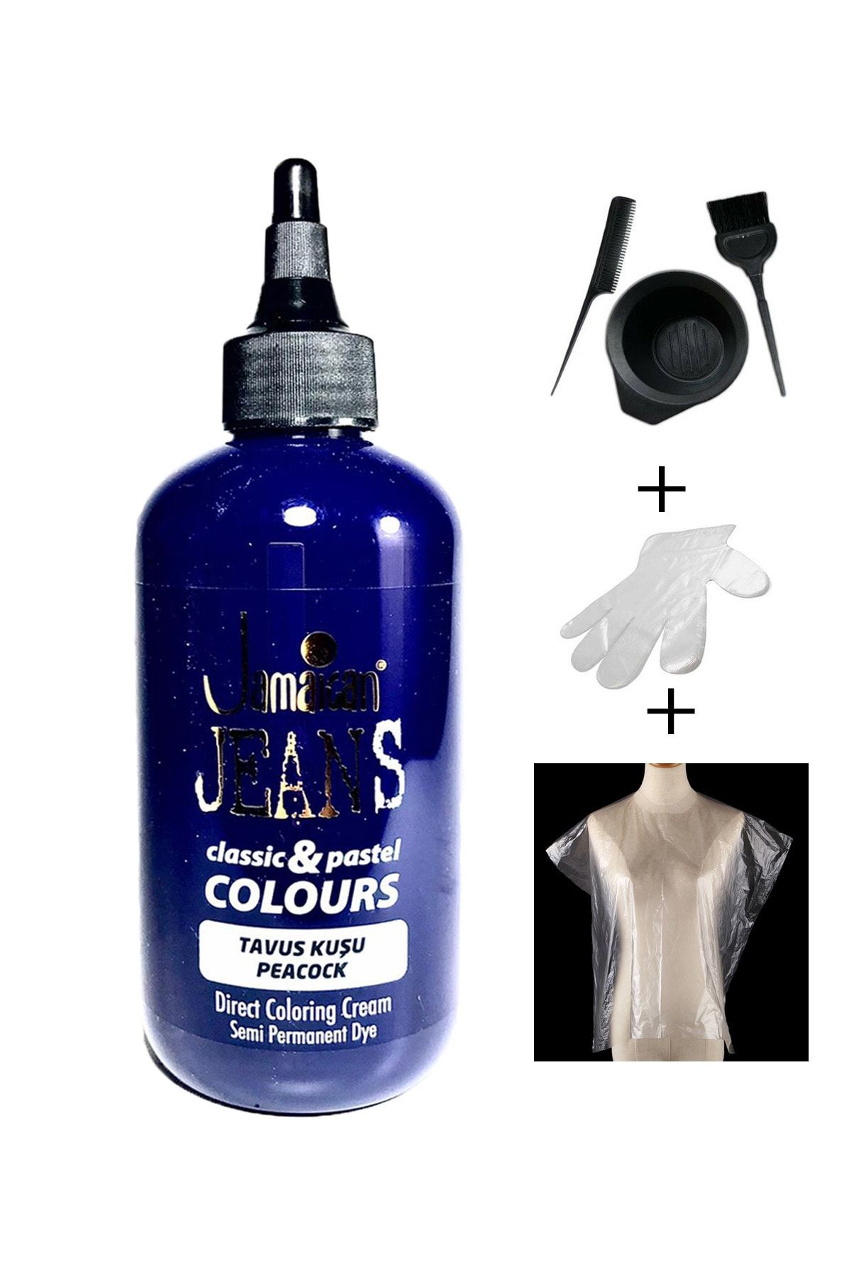 Jamaican Jean's Color Saç Boya Seti Tavus Kuşu Mavi Dep1039
