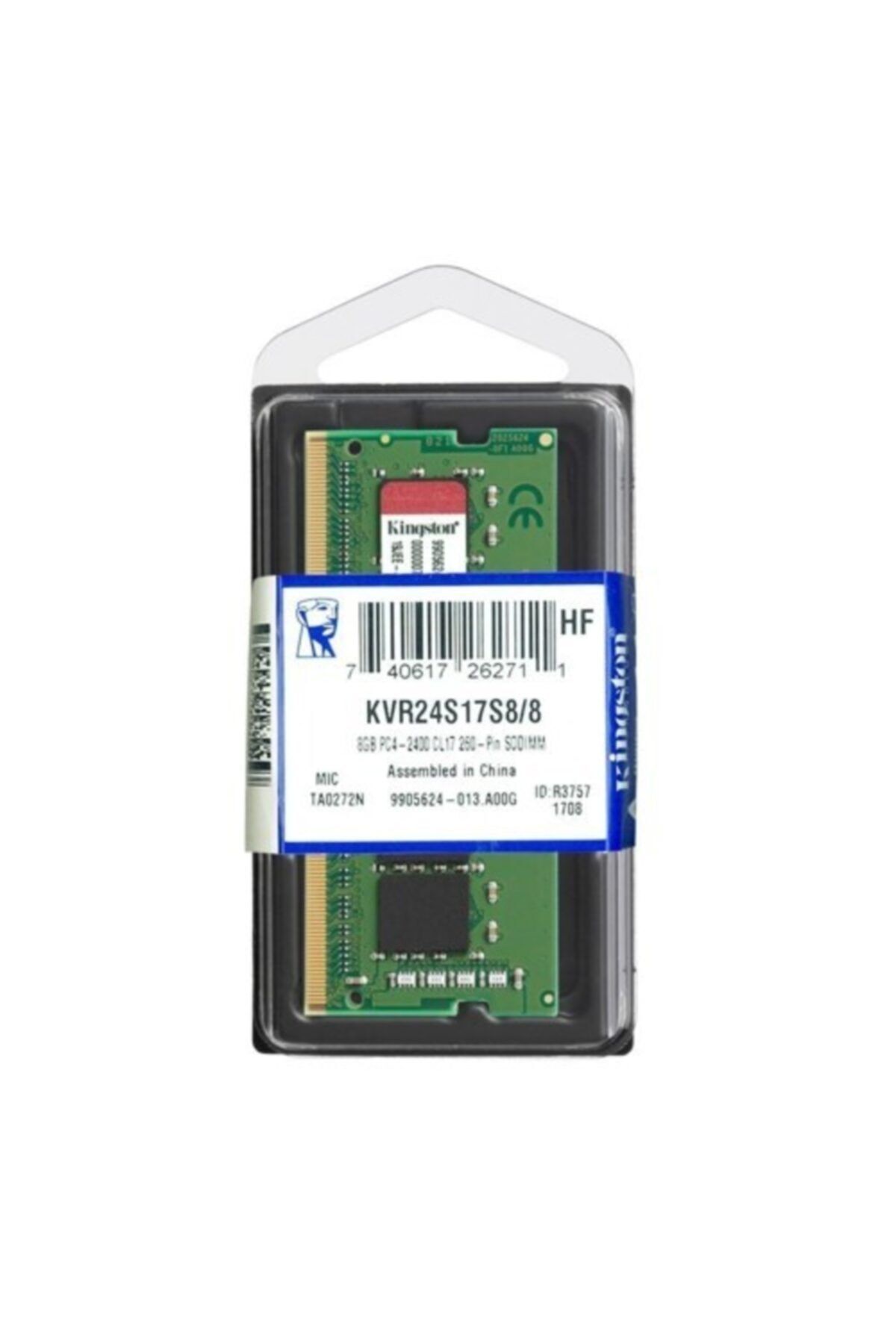 Kingston Ntb 8gb 2400mhz Ddr4 Kvr24s17s8/8