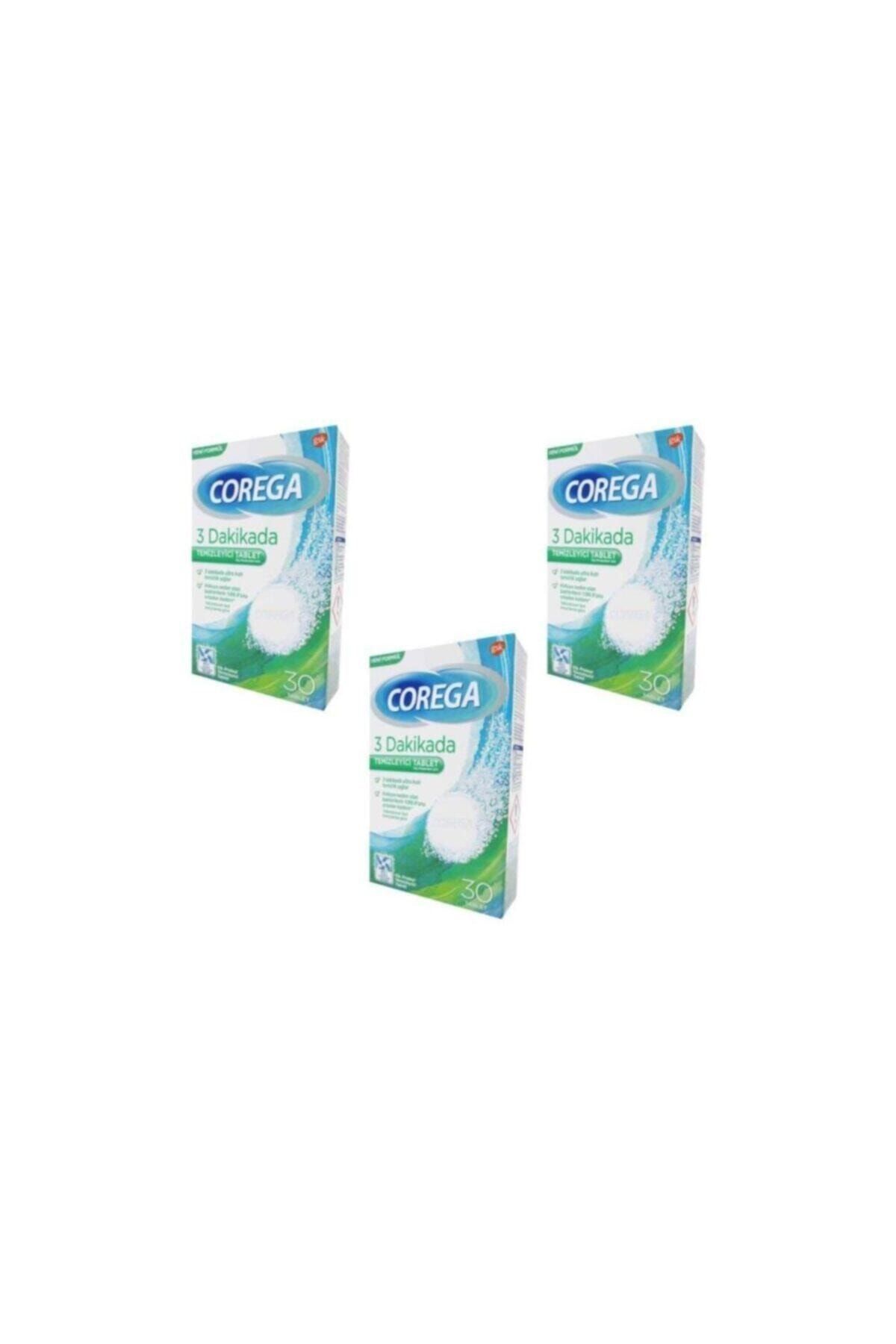 Corega Bio Diş Temizleme 30 Tablet 3 Adet
