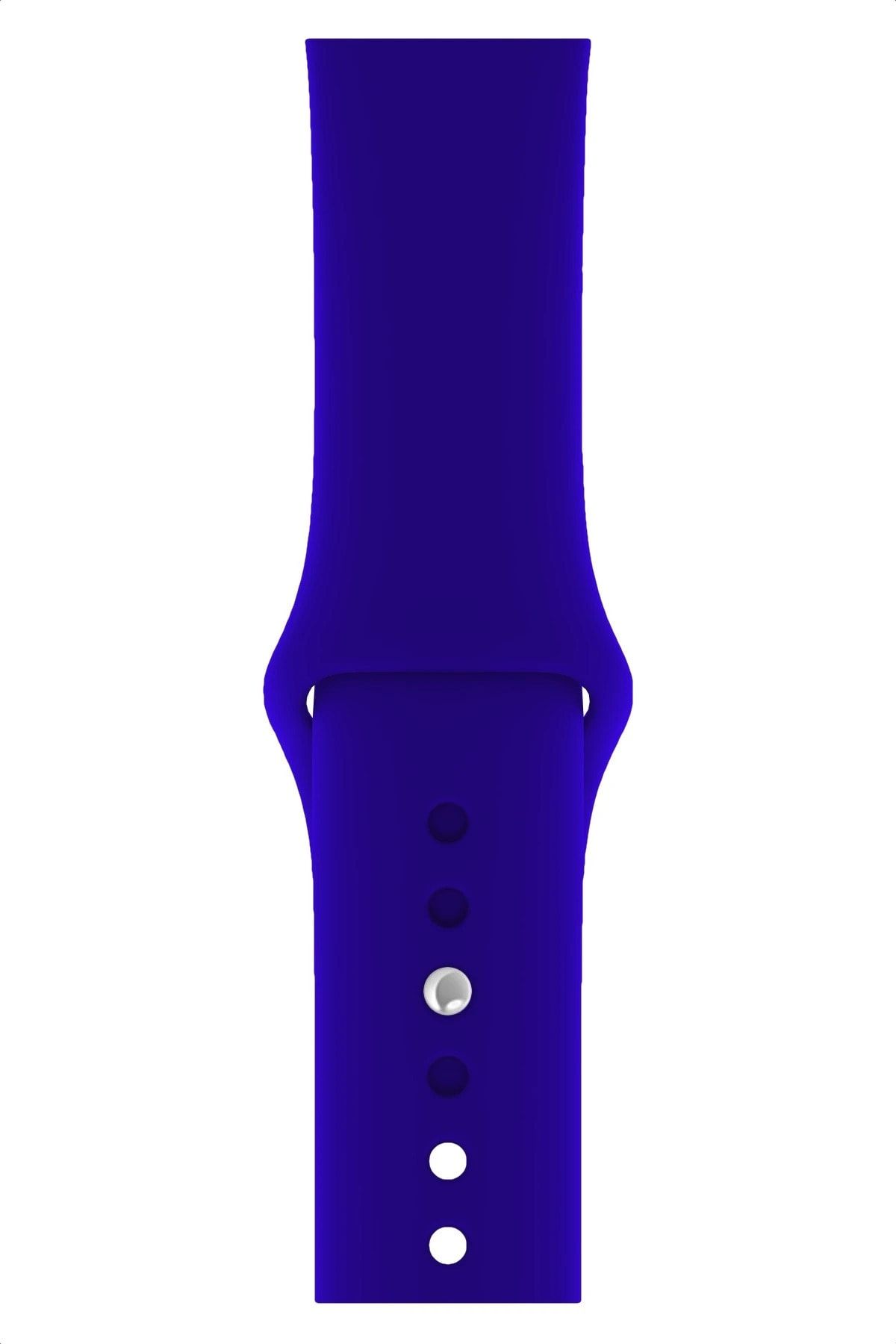 Fibaks Apple Watch 3 4 5 6 7 8 9 Se Nike 38 40 41mm Kalite Kordon Kayış Bileklik Klasik Kaliteli Silikon