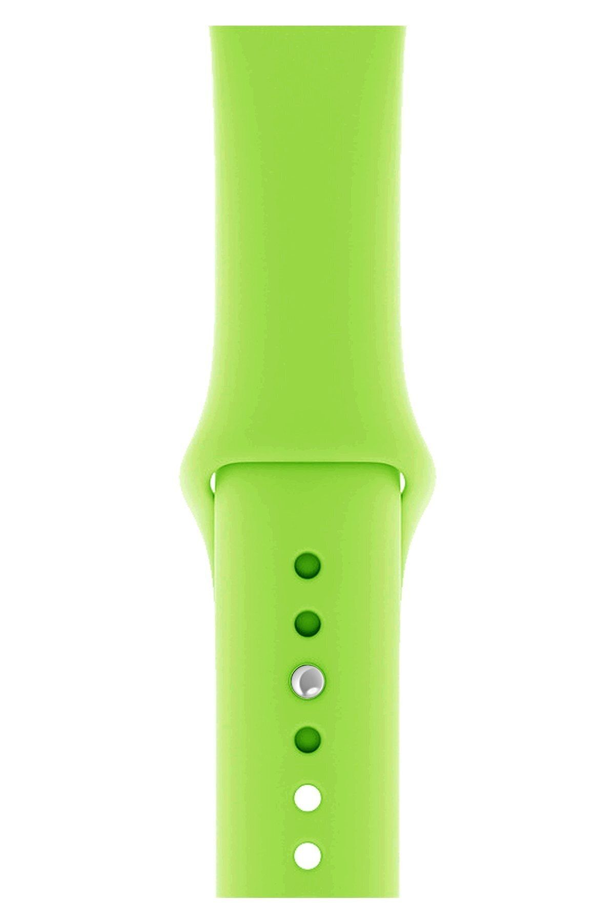 Fibaks Apple Watch 3 4 5 6 7 8 9 Se Nike 38 40 41mm Kaliteli Spor Klasik Slikon Kordon Kayış Bileklik