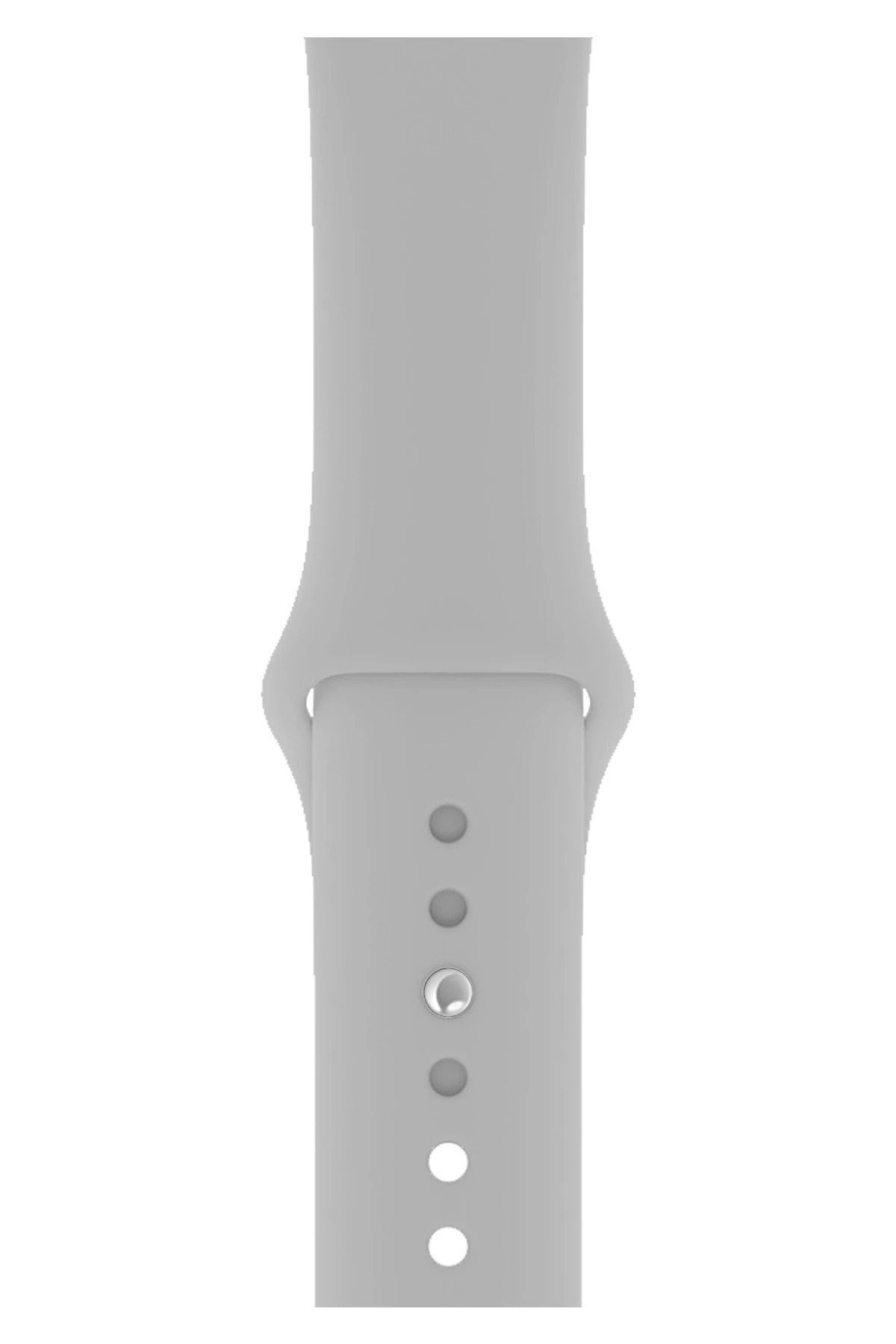 Fibaks Apple Watch 3 4 5 6 7 8 Se Nike 38 40 41mm A+ Kalite Kordon Kayış Bileklik Klasik Kaliteli Silikon