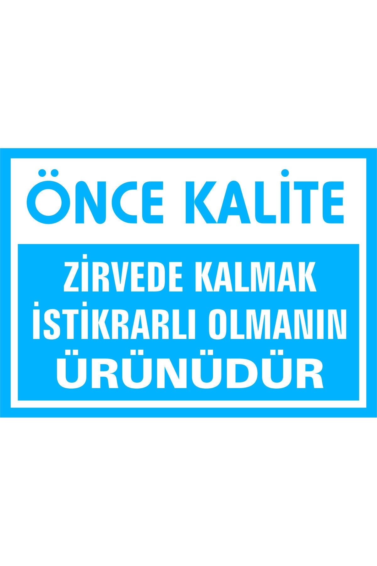 İzmir Serigrafi Önce Kalite Zirvede Kalmak Istikrarlı Olmanın Ürünüdür Galvaniz Uyarı Levhası 17,5 X 25 Cm