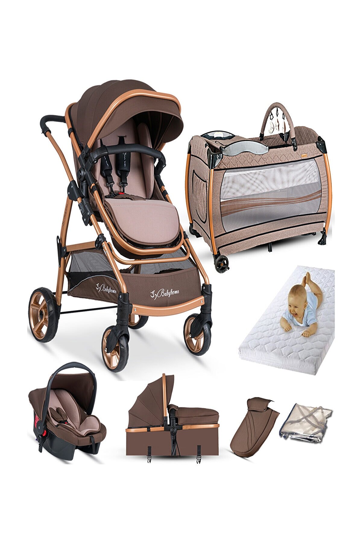 Baby Home 855 Taravel Sistem Bebek Arabası 600 Bebek Oyun Parkı Park