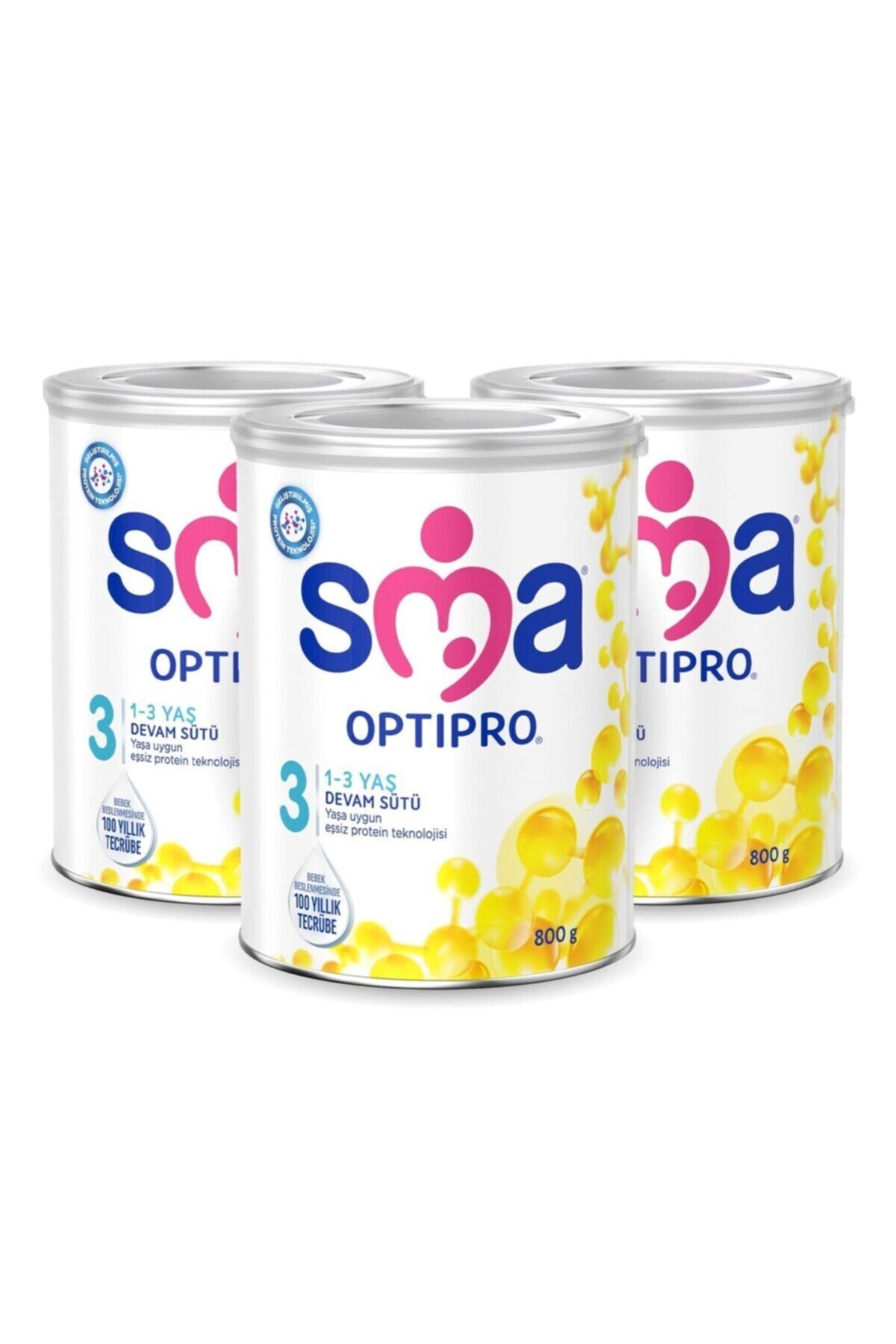 SMA Optipro 3 800 Gr 1-3 Yaş Devam Sütü X 3 Lü