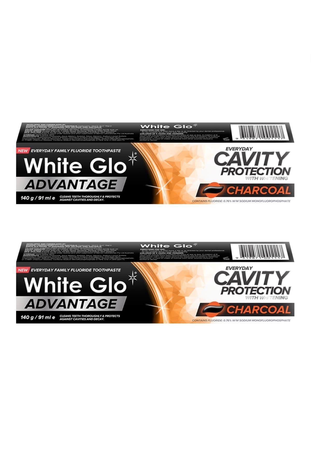 White Glo Aktif Karbon Kömürlü Çürük Karşıtı Ve Beyazlatıcı Diş Macunu Avantaj Paket X 2 Adet