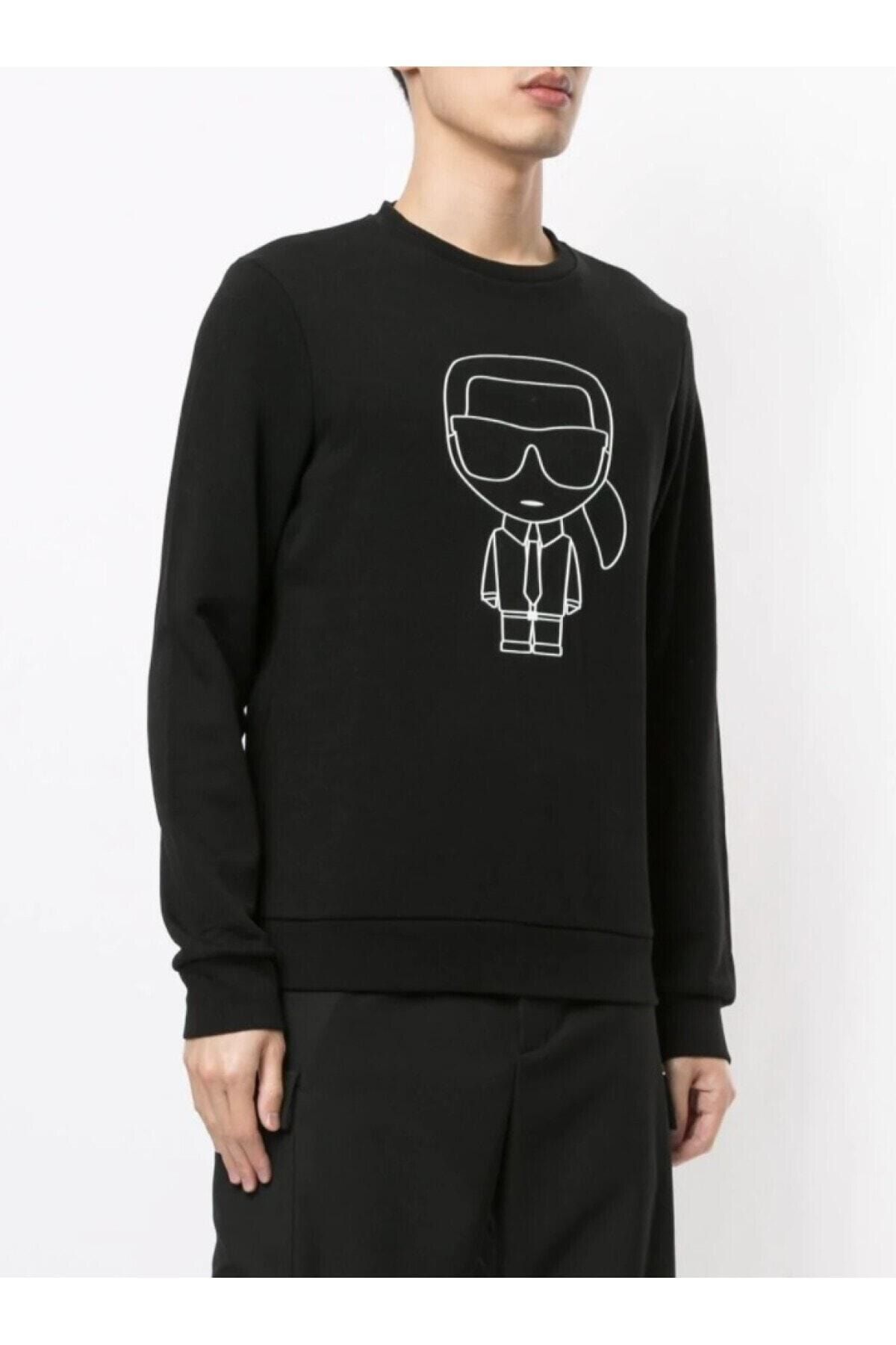 Karl Lagerfeld Kadın Siyah Sweatshirt
