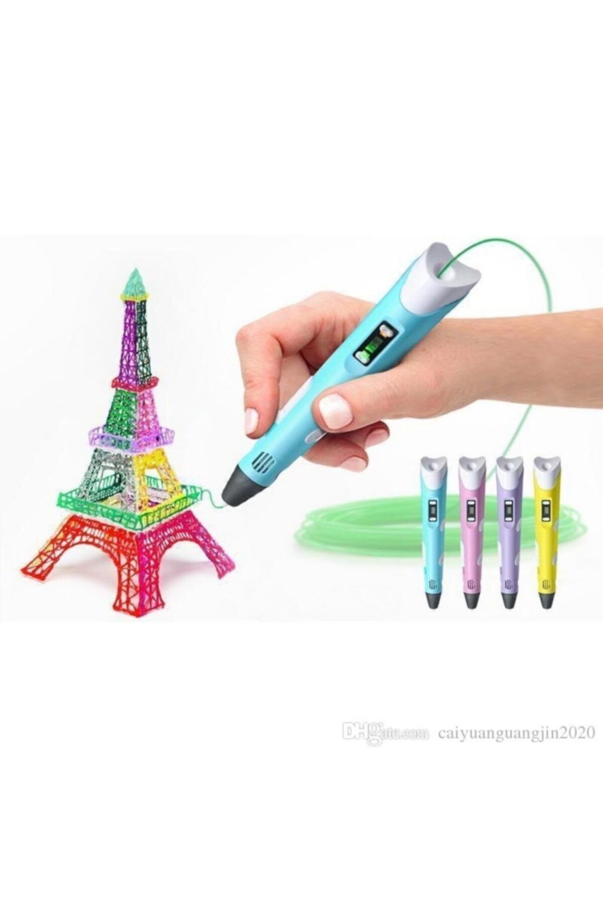 Emay 3d Pen 2. Versiyon - 3d Kalem Üç Boyutlu Yazıcı Printer