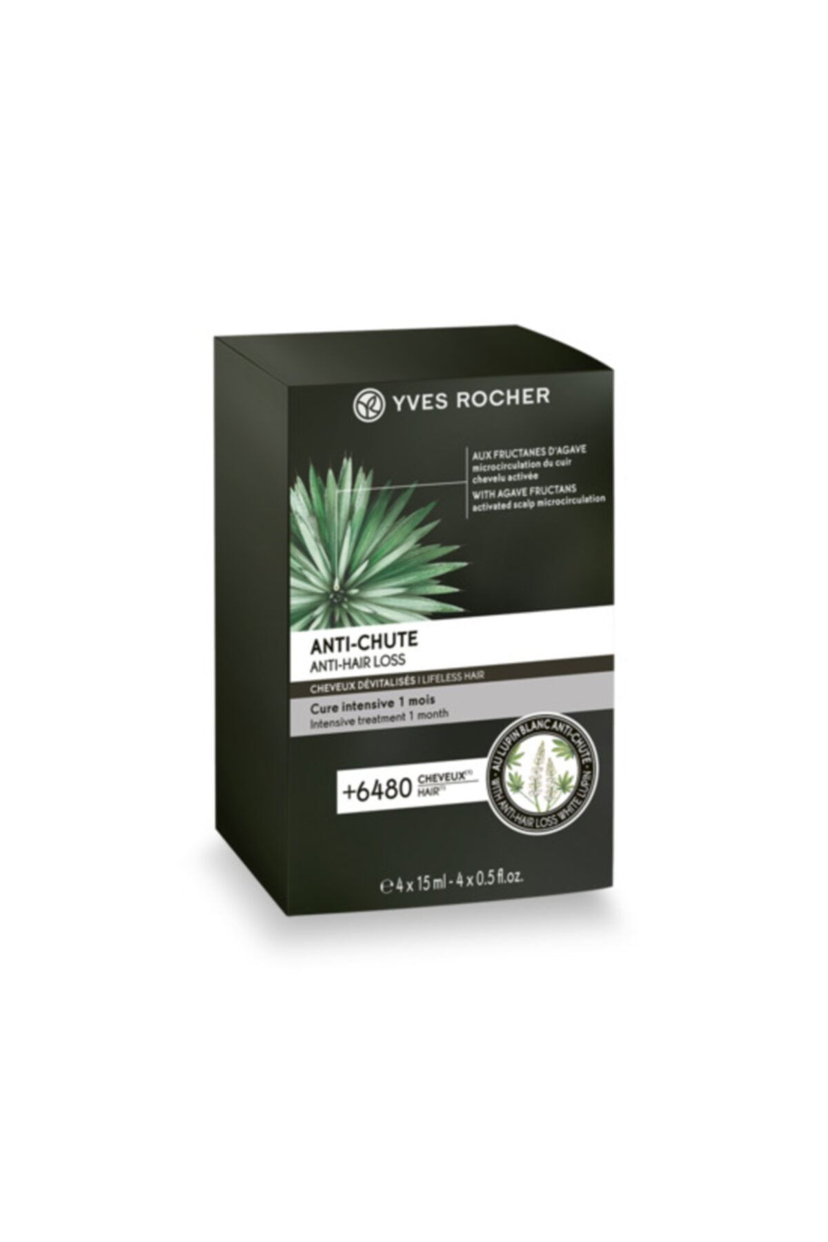 Yves Rocher Saç Oluşumunu Desteklemeye Yardımcı Ve Dökülmeyi Engellemeye Yardımcı Saç Bakım Kürü 4x15 ml
