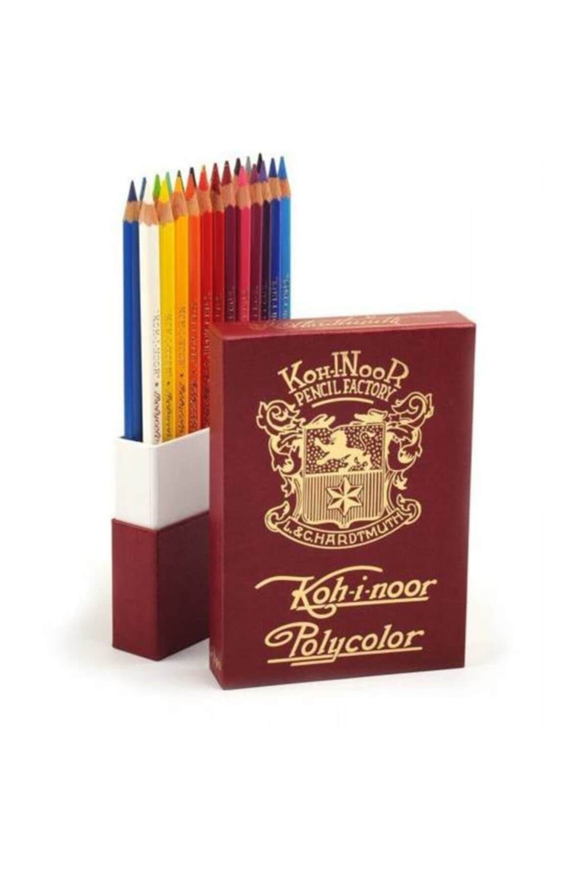 Kohinoor Polycolor Artist Kuru Boya Kalemi 24 Renk RETRO Özel Kutu