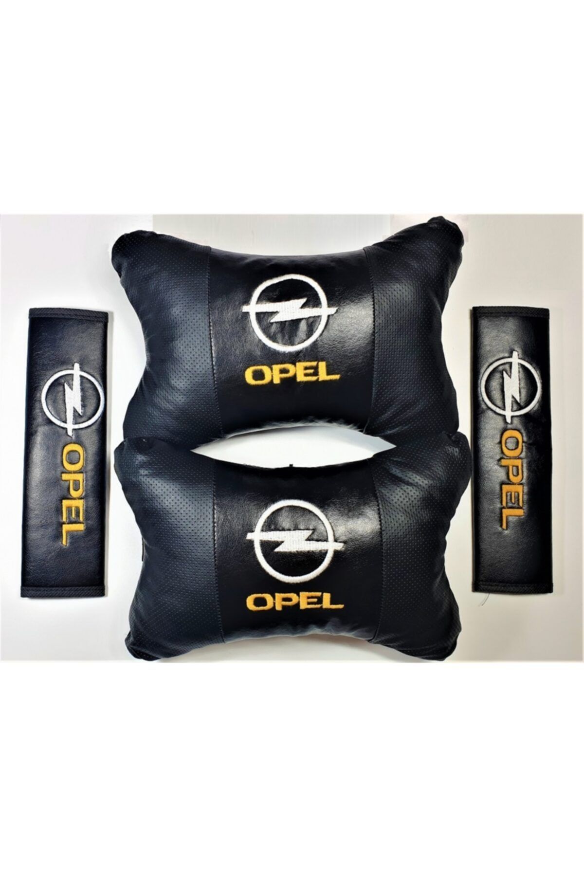 BsElektronik Opel Papyon Yastık Boyun Yastığı + Emniyet Kemeri Kılıfı Takım