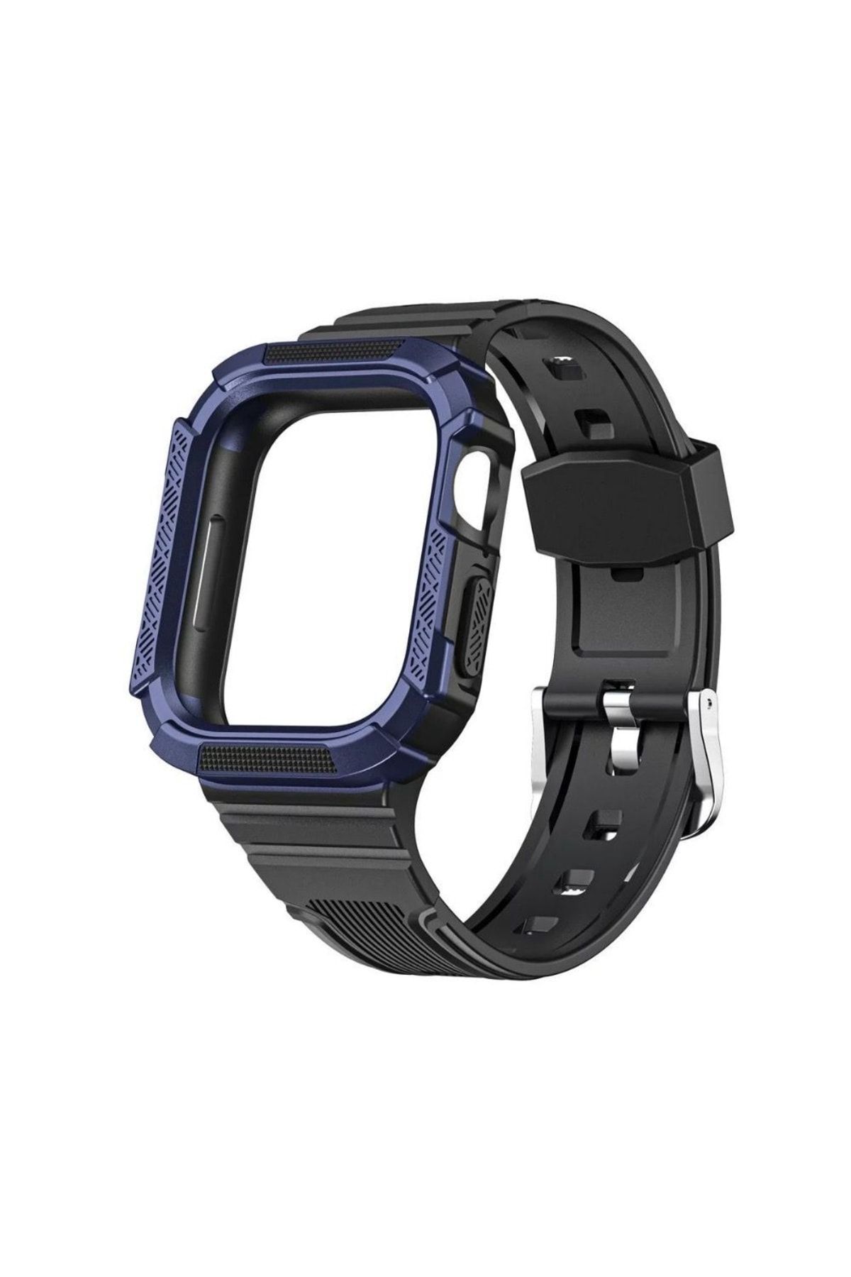 Gpack Apple Watch Series 3 4 5 40mm Uyumlu Kordon Defens Tank Armor Birleşik Full Lacivert