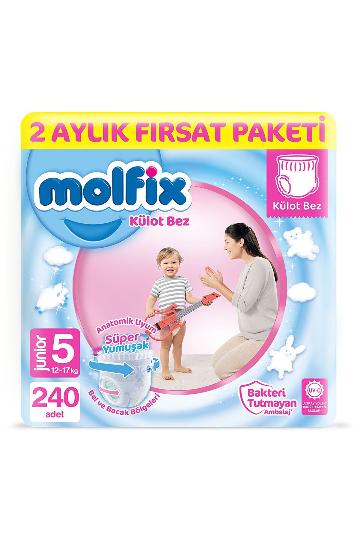 Molfix Külot Bez 5 Beden Junior 2 Aylık Fırsat Paketi 240 adet