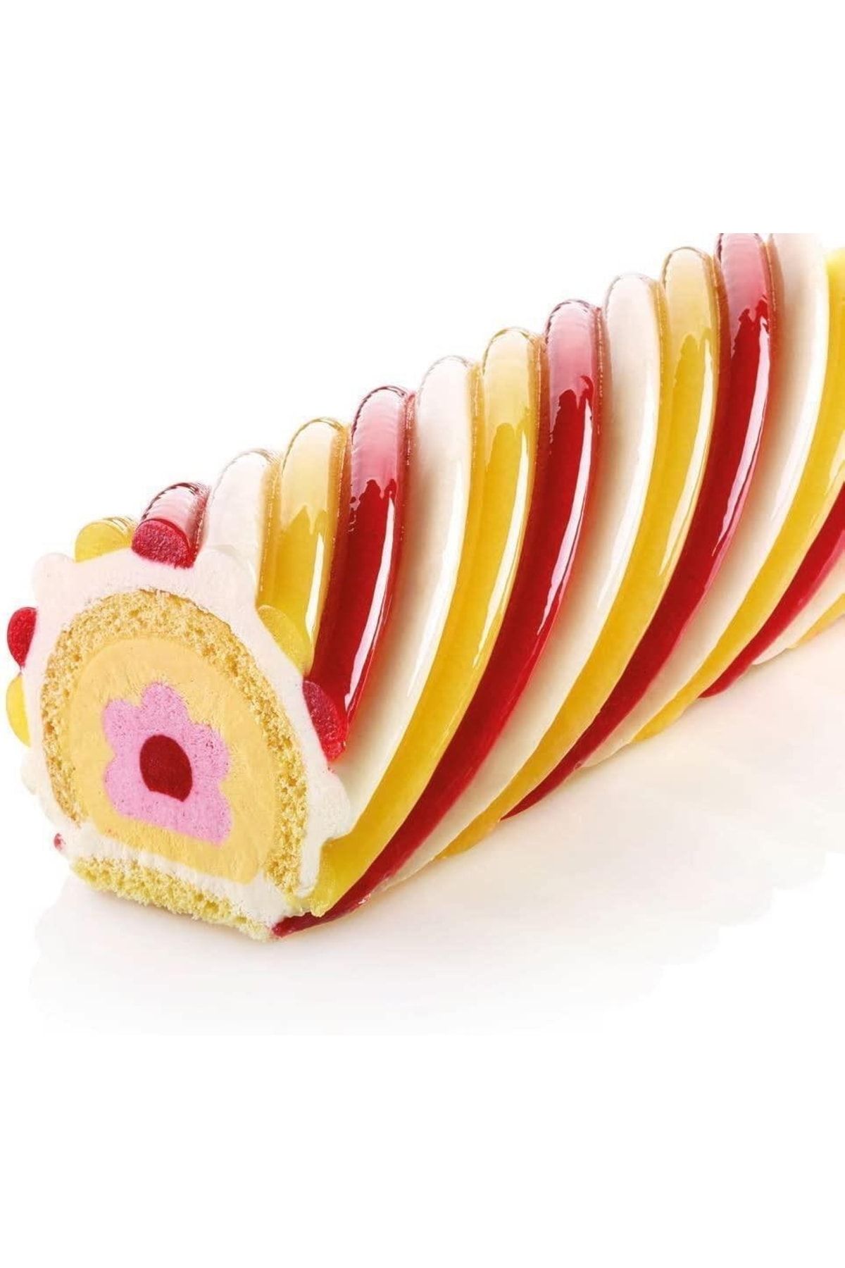 Profesyonel Silikon Meyve Entremet Kalıpçı Rulo Pasta Model Kek Kalıbı_1