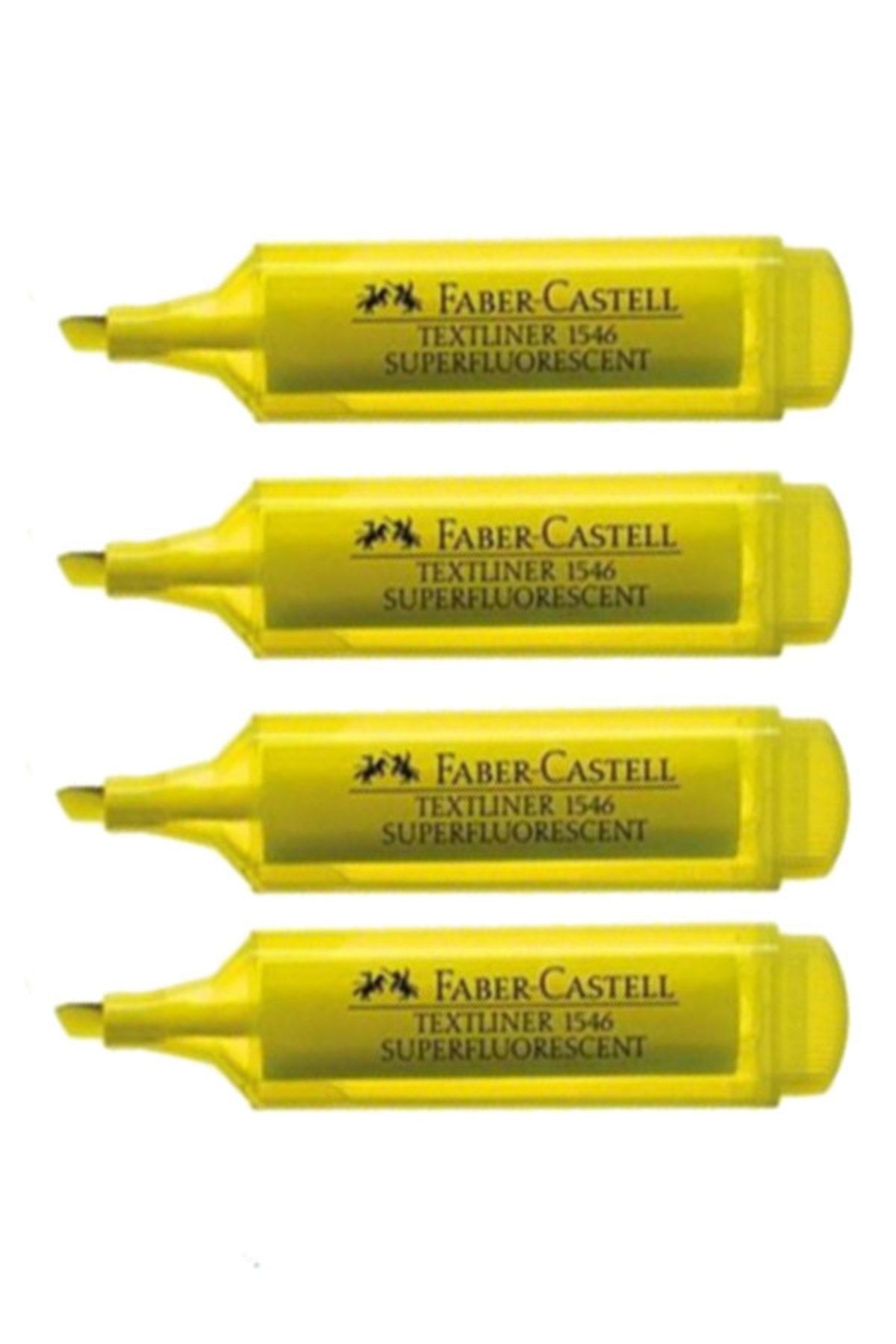 Faber Castell 4lü Şeffaf Gövde Sarı Fosforlu Kalem Seti Set-0024