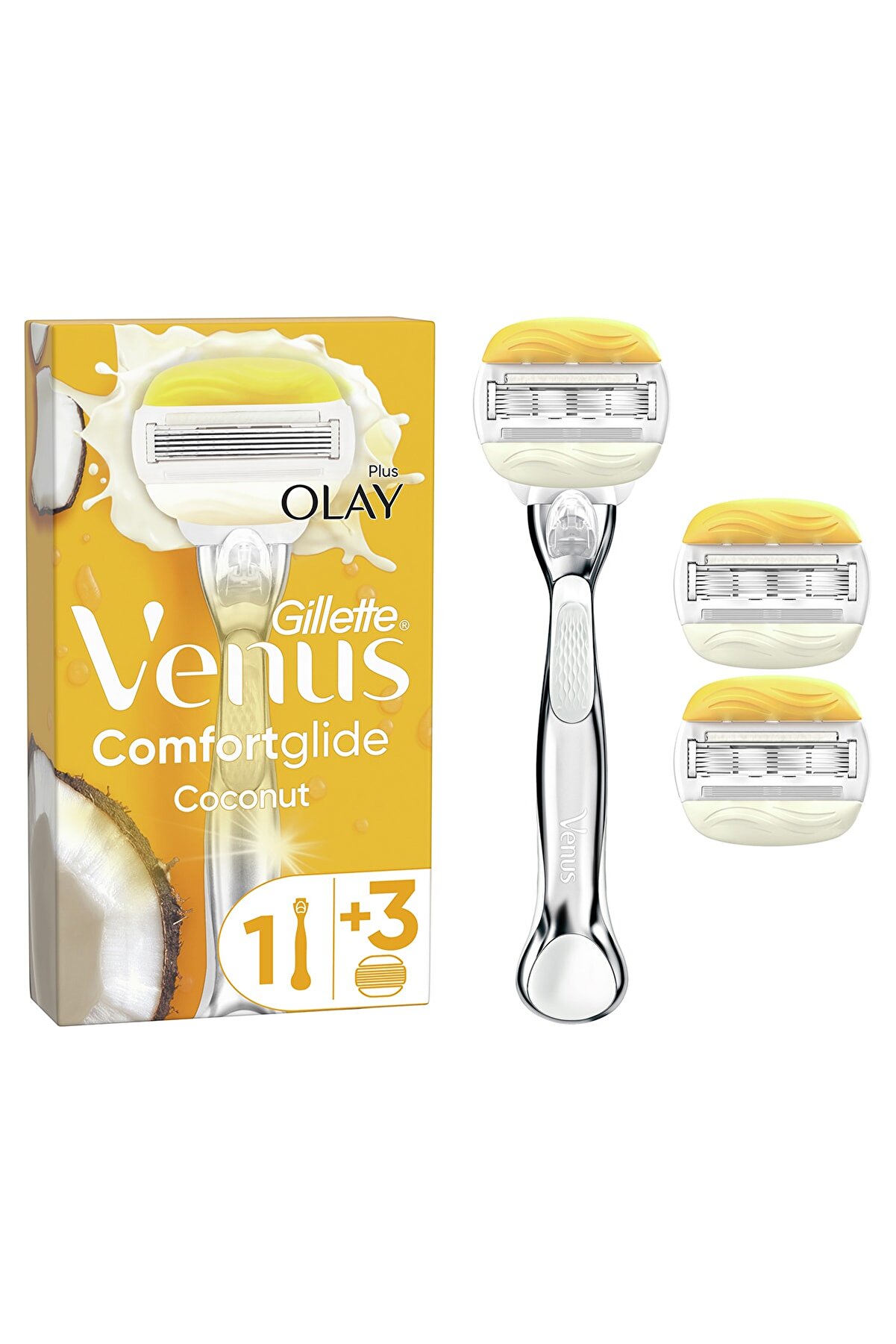 Gillette Venus Venus Comfortglide Olay Kadın Tıraş Makinesi + 2 Yedek Tıraş Bıçağı