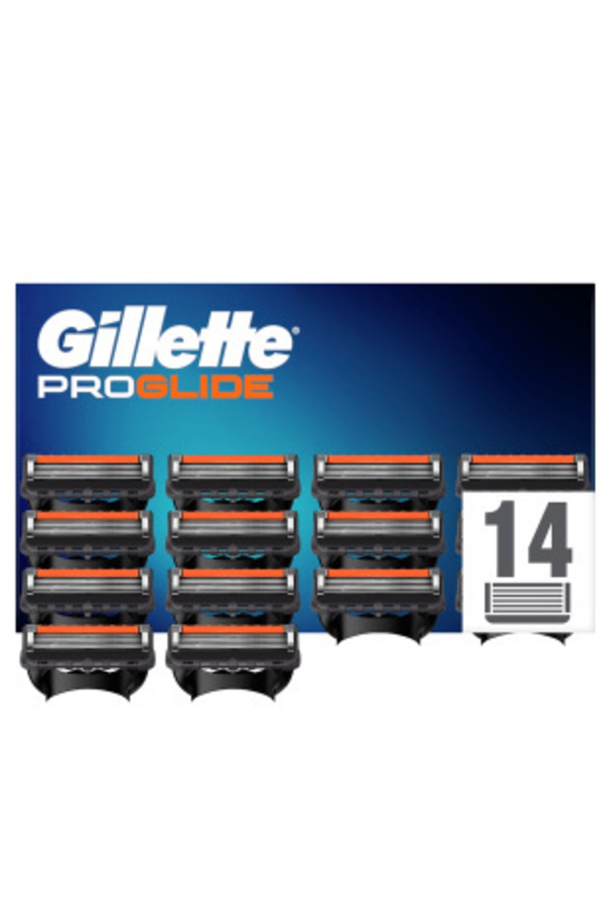 Gillette Fusion ProGlide Yedek Tıraş Bıçağı 14'lü Karton Kutu