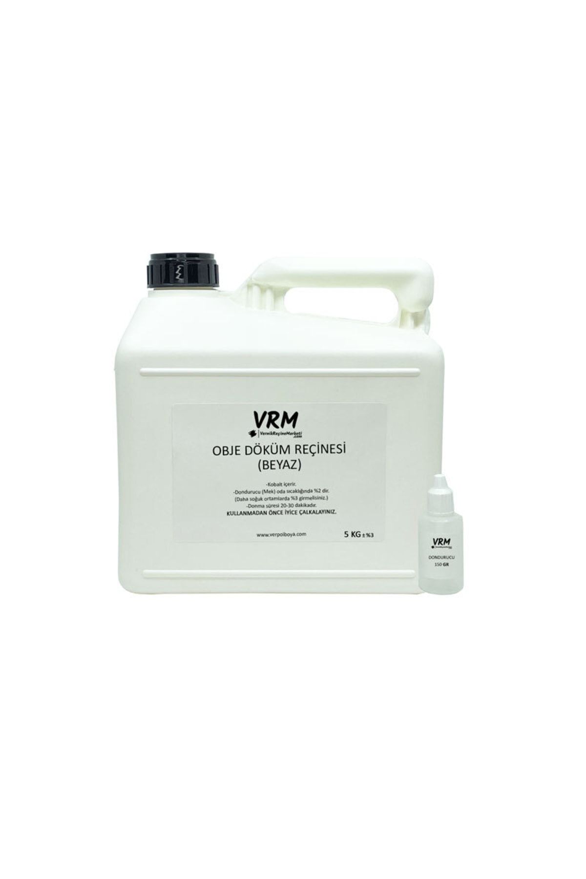VRM VernikRecineMarketi Beyaz Renkli Obje Döküm Polyesteri - 5 Kg