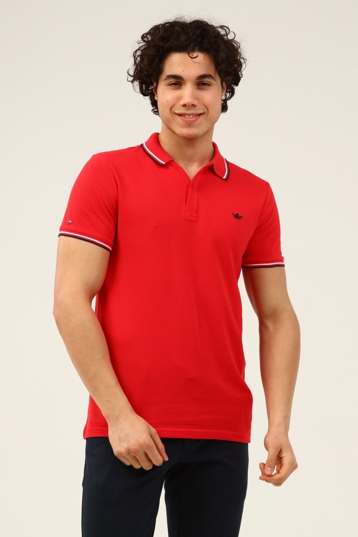 Rwb Erkek Polo Yaka Gıbson Kırmızı T-shirt