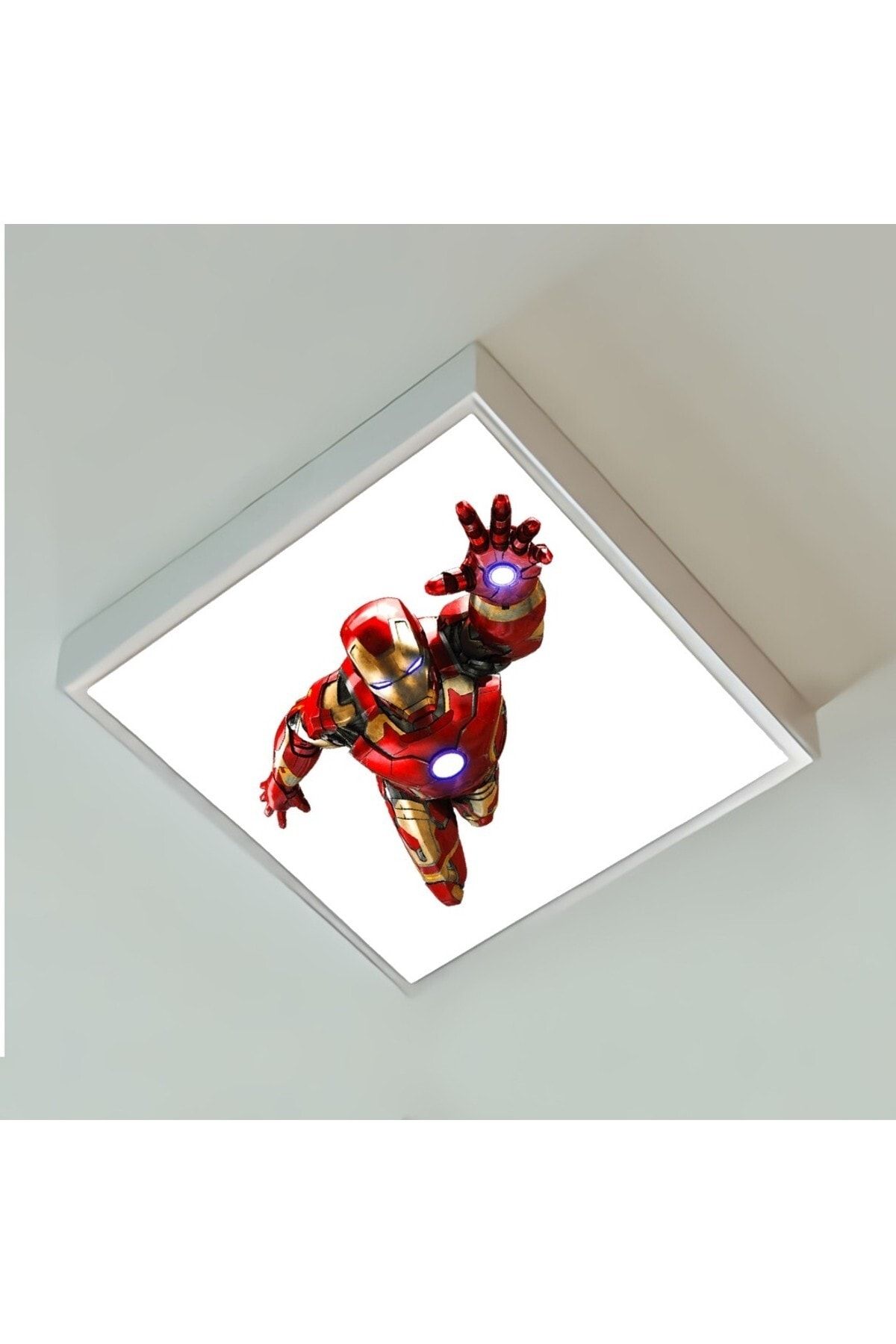 Gökyüzü Panel Iron Man Çocuk Odası Led Lamba