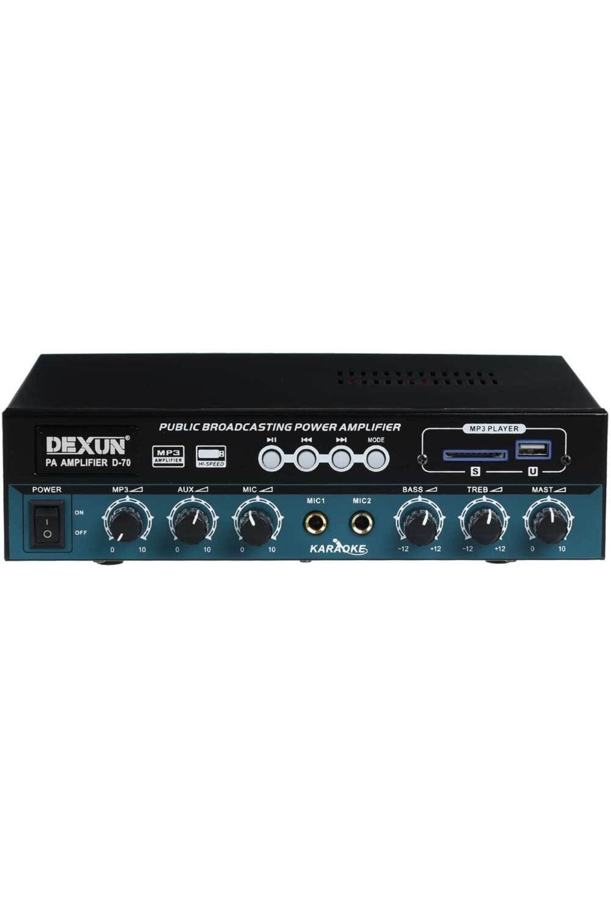 Dexun 60w 100 Volt Trafolu Usb Bluetooth 'lu Mixer Amfi D-70
