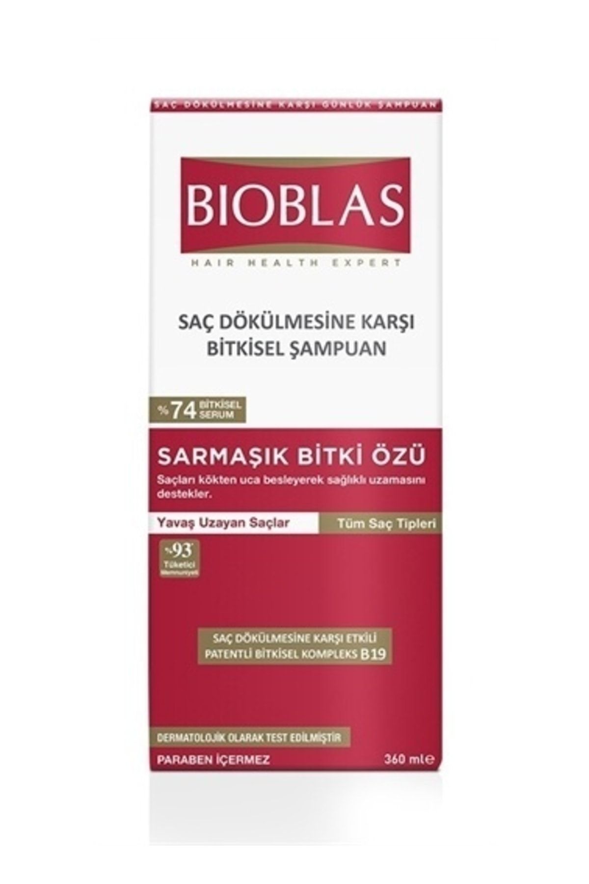 Bioblas Sağlık Uzama Şampuanı 360ml Sarmaşık Bitki Özlü