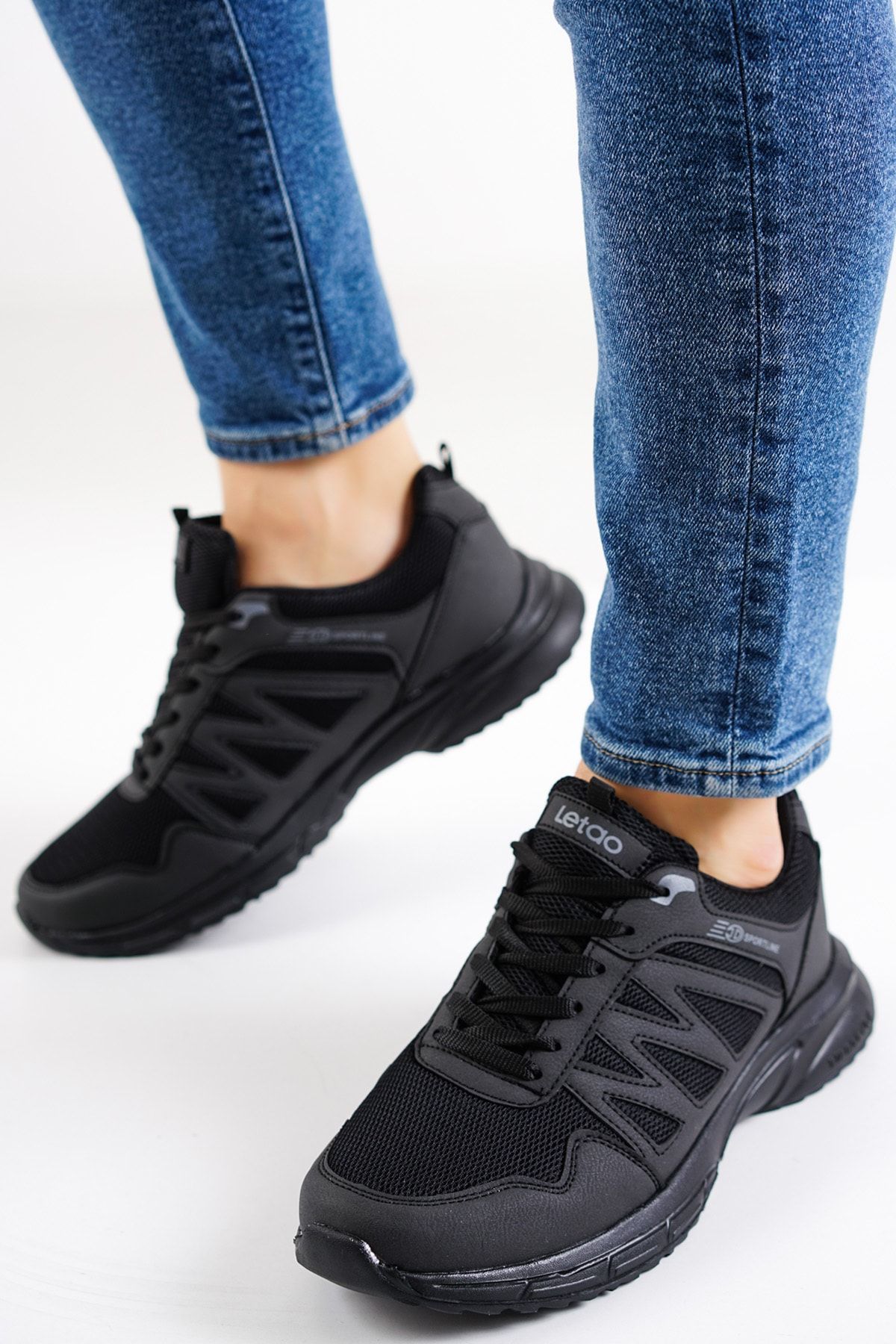 SadiasSpyder Siyah - Unisex Sneaker Spor Ayakkabı