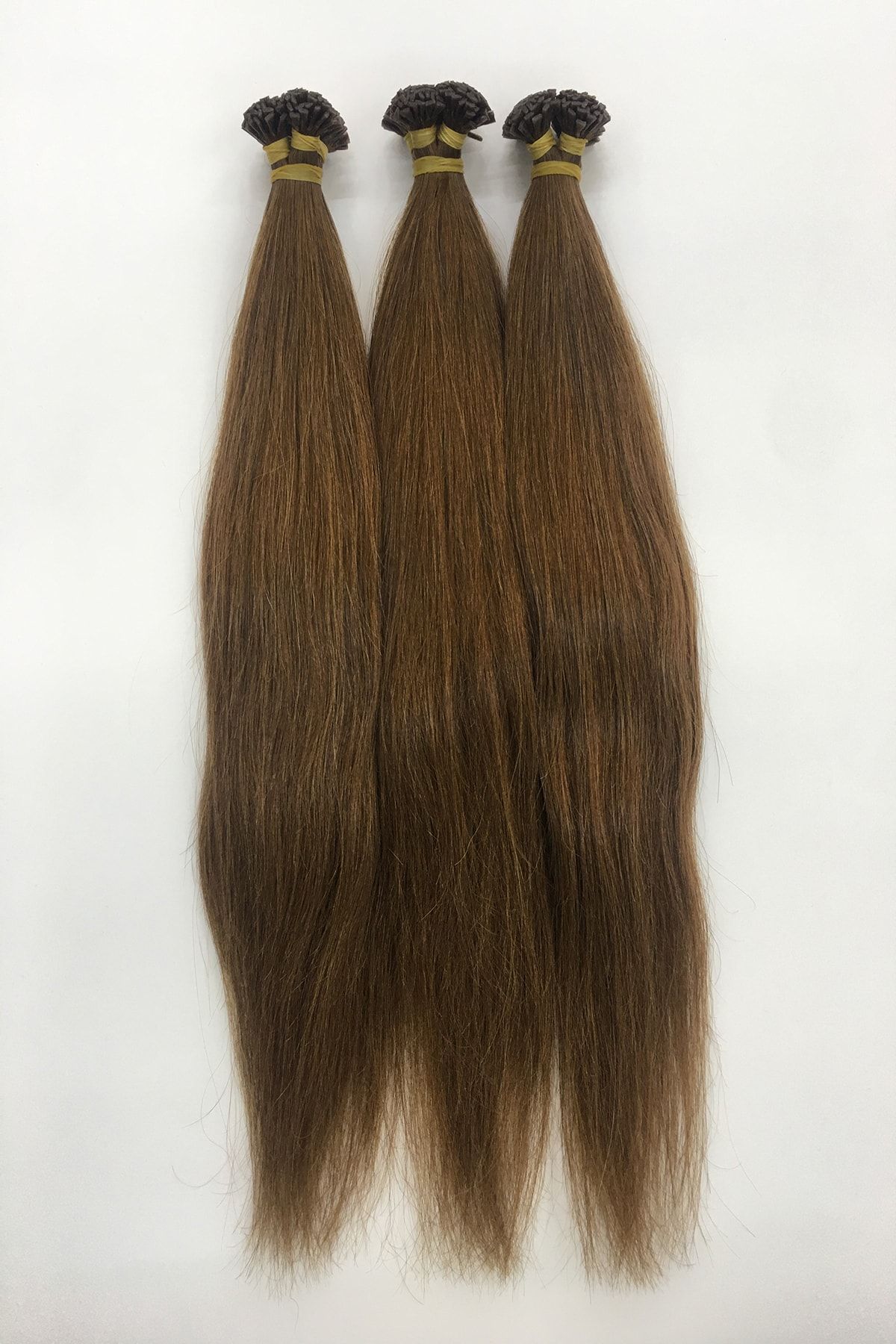 HalitCan HairKing Birinci Sınıf Yüzde Yüz Gerçek Insan Saçı (açık Kestane 5/4 Saç Rengi)50 Cm (200 Adet)mikro Kaynak