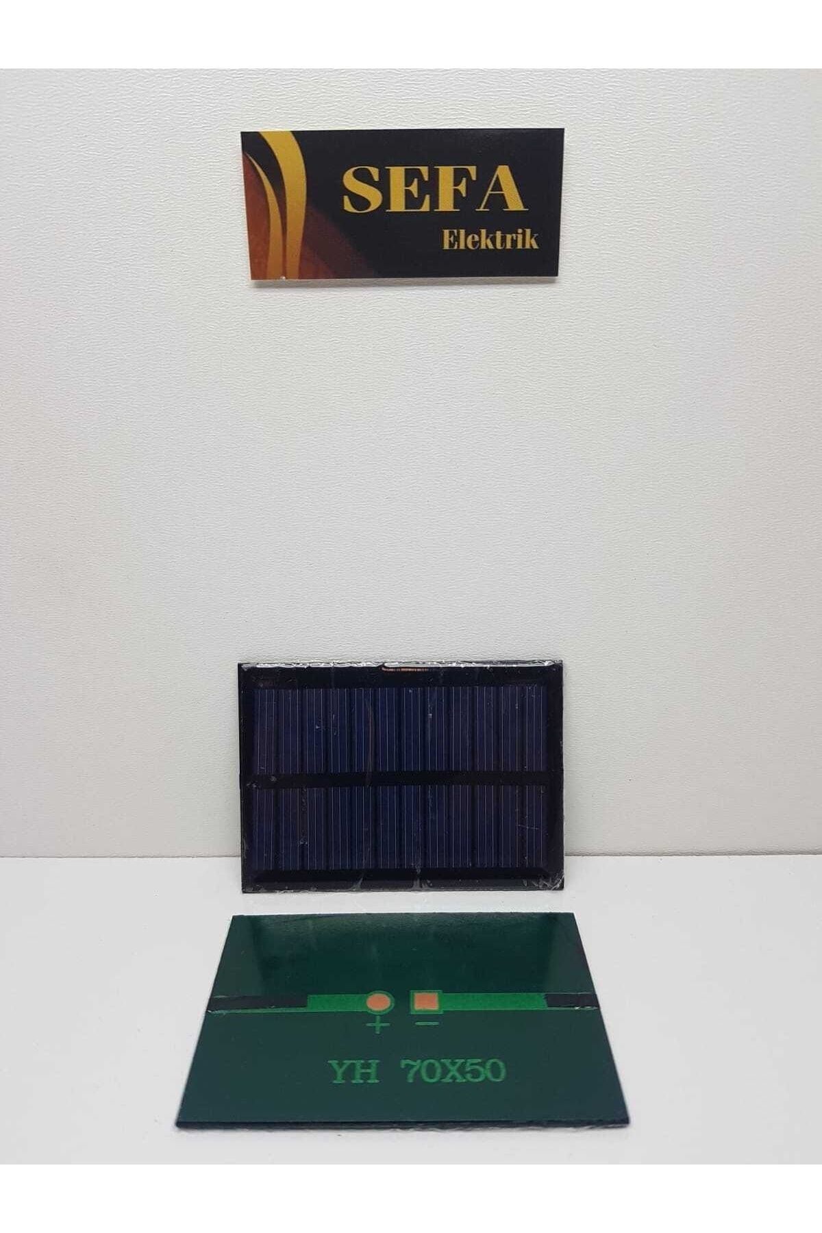 POLAKS Mini Solar Güneş Enerji Paneli 6 Volt 0,5 Watt 8cm 5,5cm