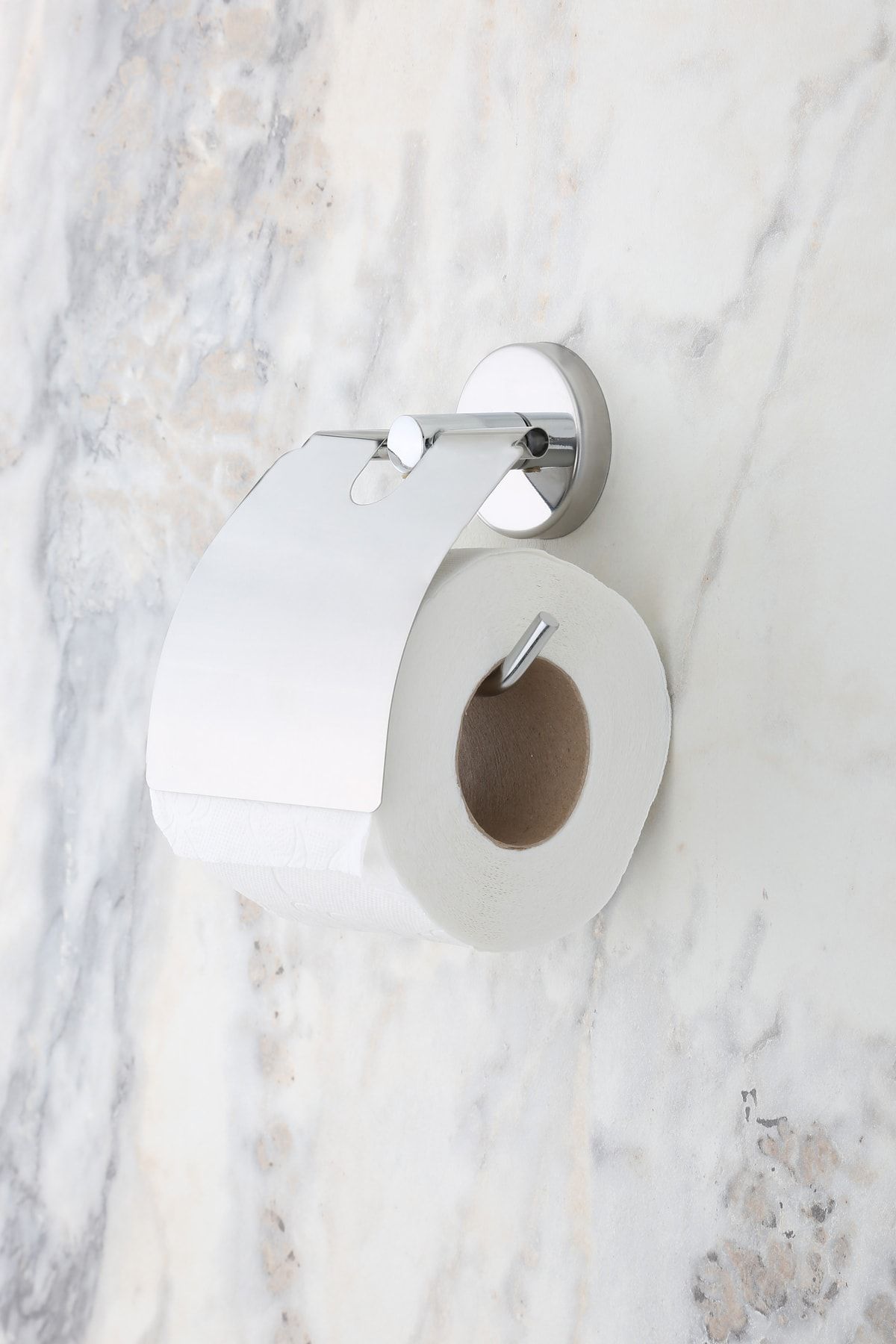 MultiStore Krom Geniş Kapaklı Tuvalet Kağıtlığı Wc Kağıtlık Tuvalet Kağıdı Askısı