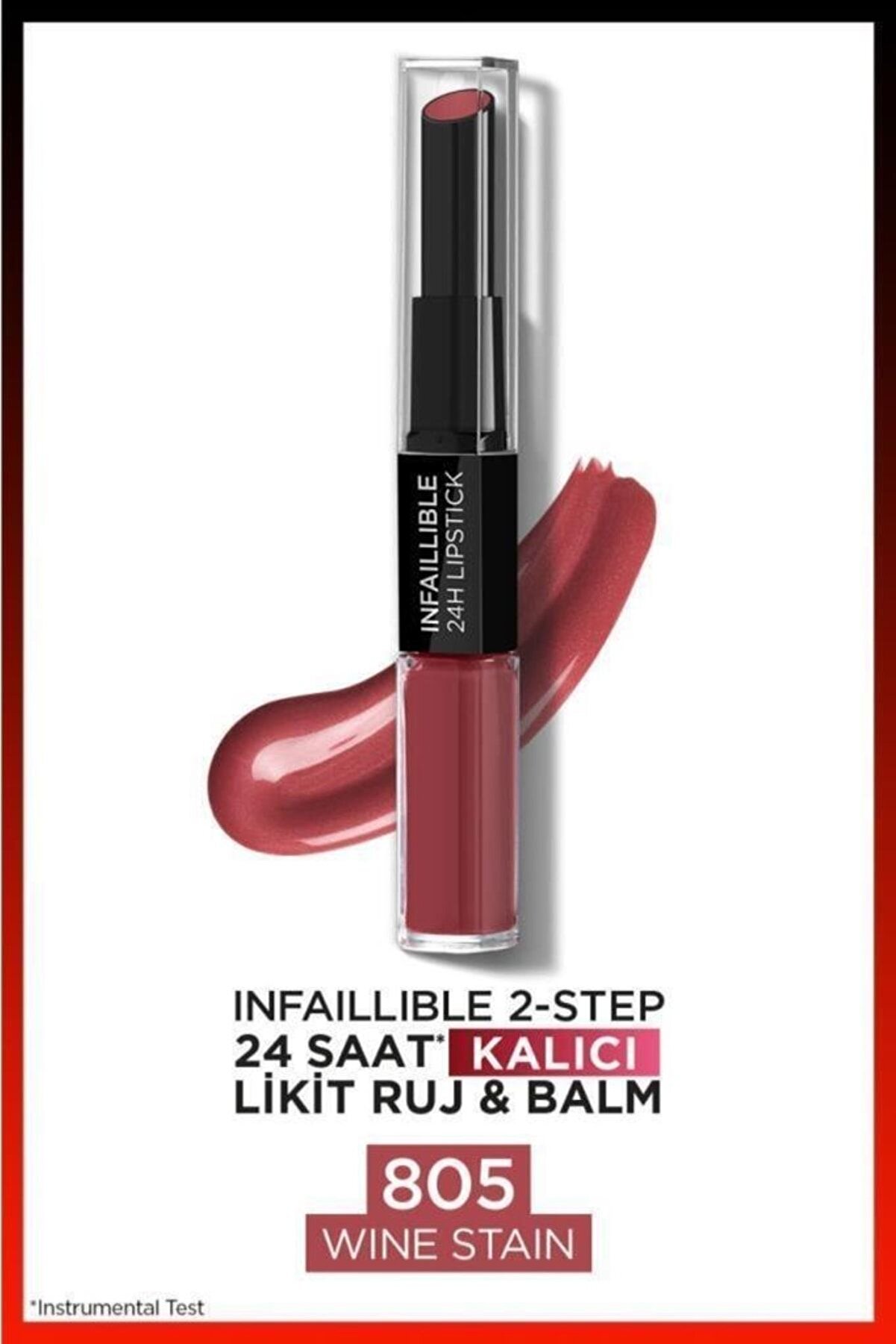 Loeral Infaillable Lipstick 2 Steps 805-wine Stain_0