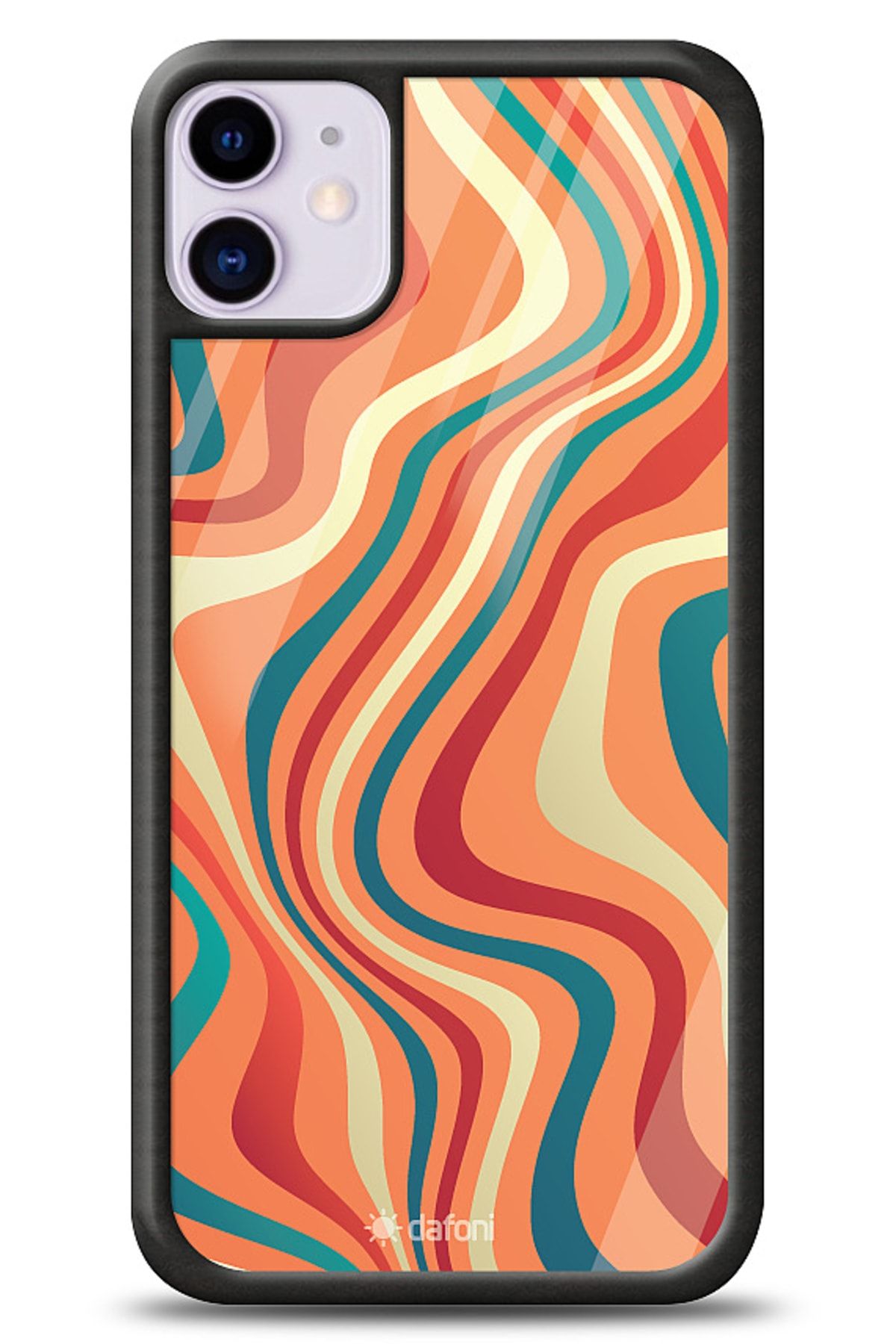 Dafoni Iphone 11 Colorful Waves Kılıf