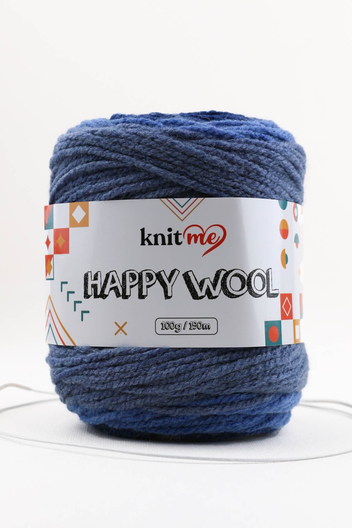 knitme Happy Wool 100 Gr Yün, Akrilik El Örgü Ipligi Taka Yarn (20)