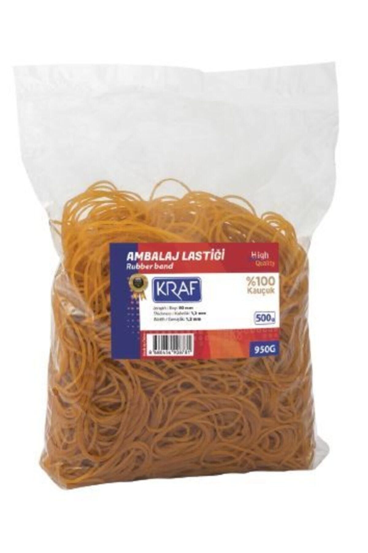 KRAF Kauçuk Paket Lastiği (Ambalaj Lastiği) 500 Gram