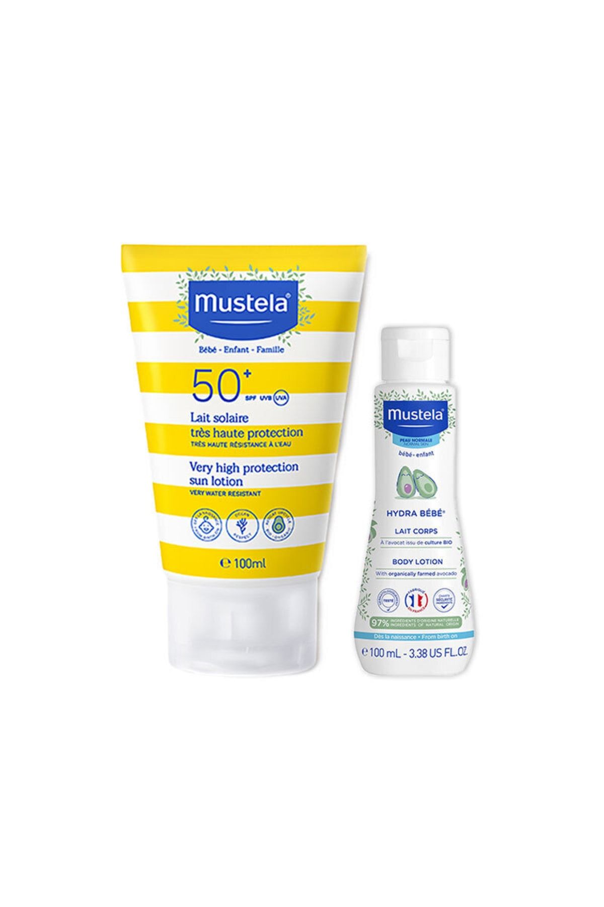 Mustela Çok Yüksek Koruma Faktörlü Spf 50 Güneş Losyonu 100 Ml + Vücut Losyonu 50 Ml