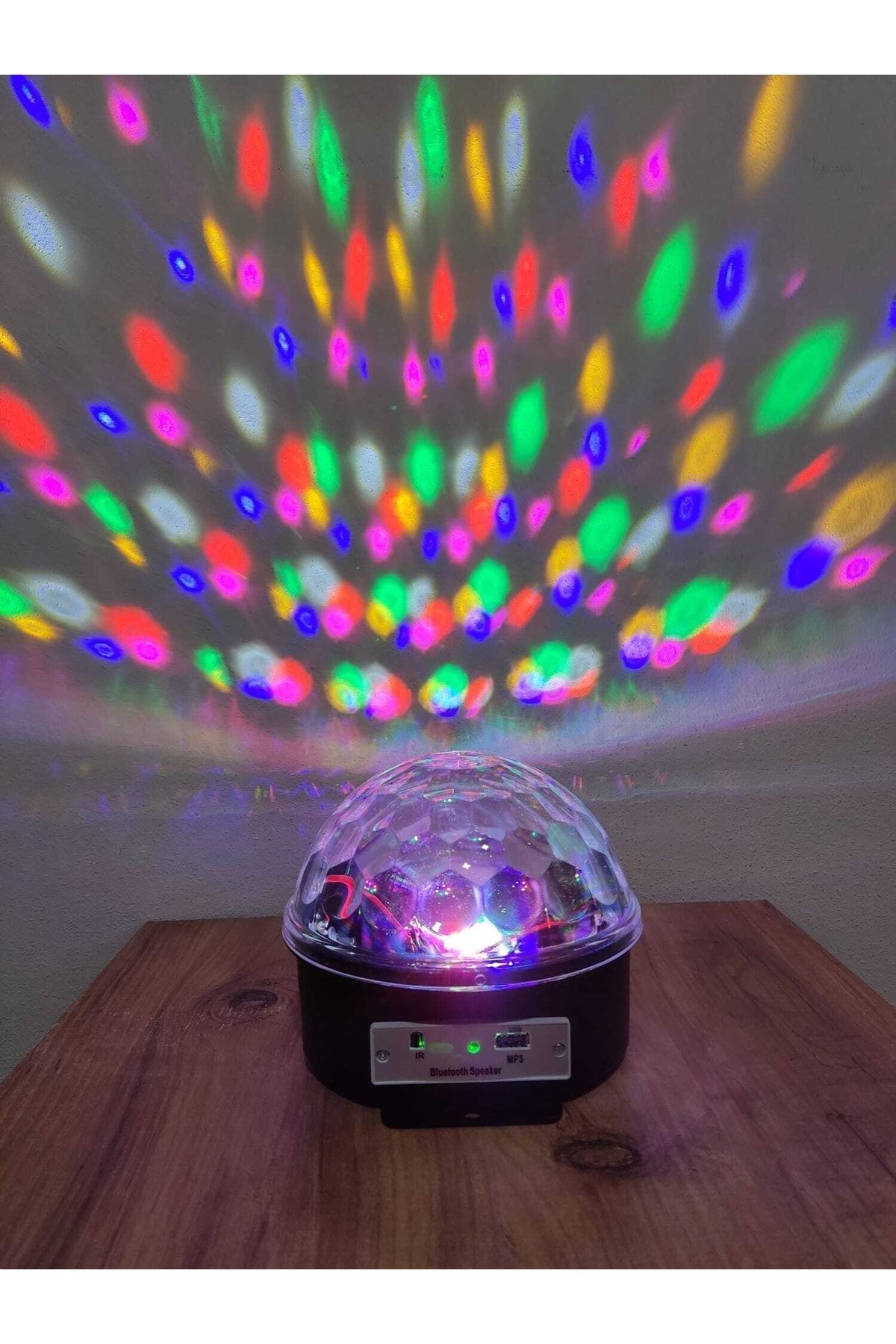 Led Küre Disko Topu Müzik Çalarlı Bluetoothlu Sese Duyarlı Parti Işıklı Disko Top