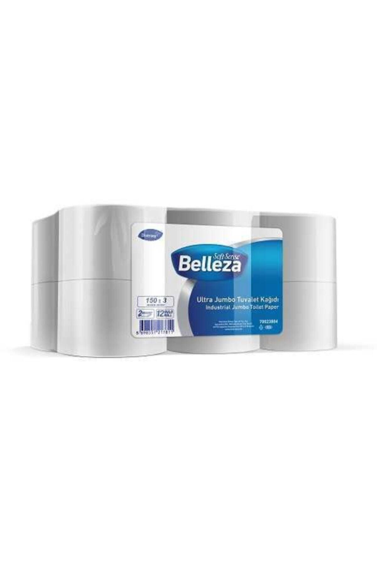 BELLEZA Endüstriyel Tuvalet Kağıdı Ultra Mini Jumbo 120m 12li