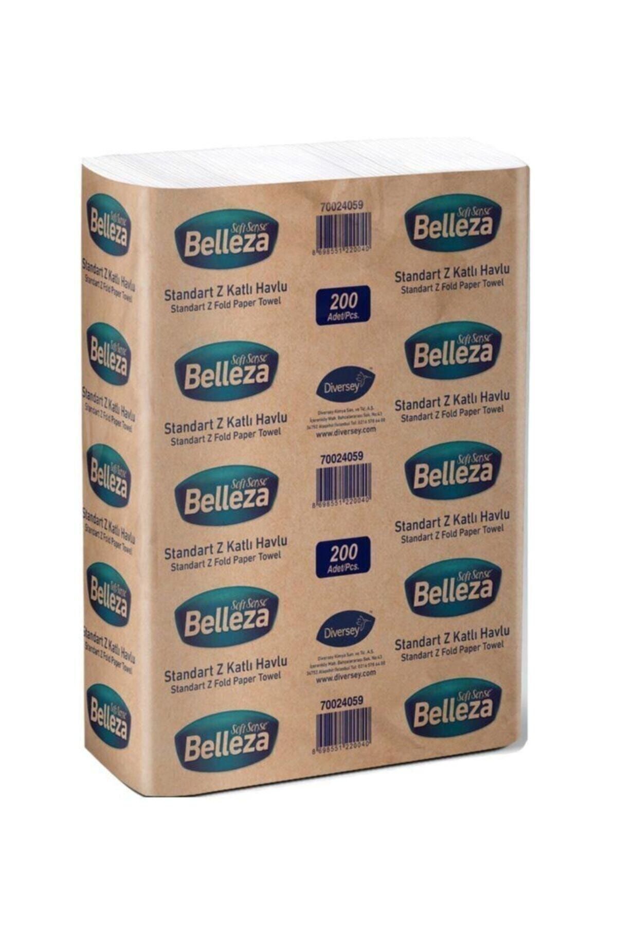 BELLEZA Standart Z Katlama Kağıt Havlu 20,5x21,5 Cm 150' Li 12 Paket 63618